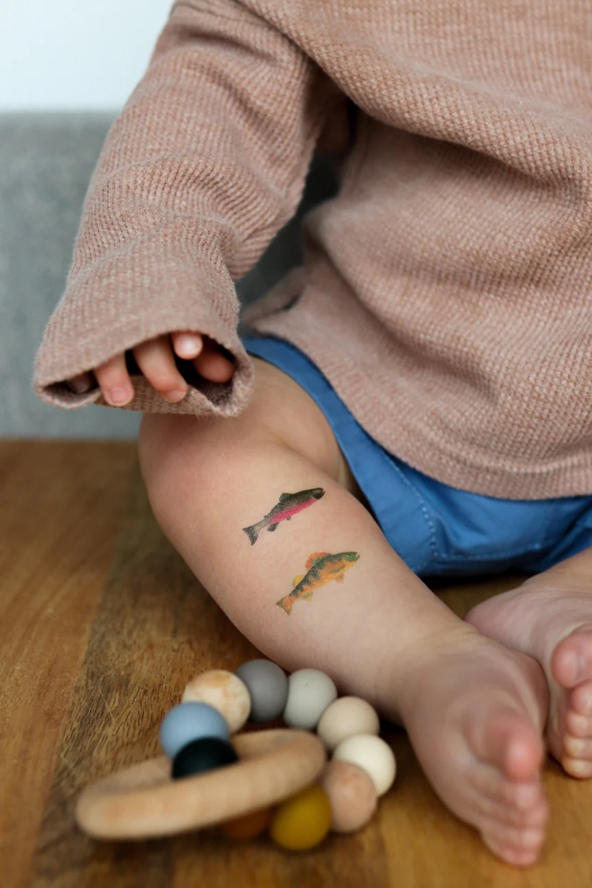Gone Fishin' Temporary Tattoos - Set of 2 by Saint Tattoos - Image 5