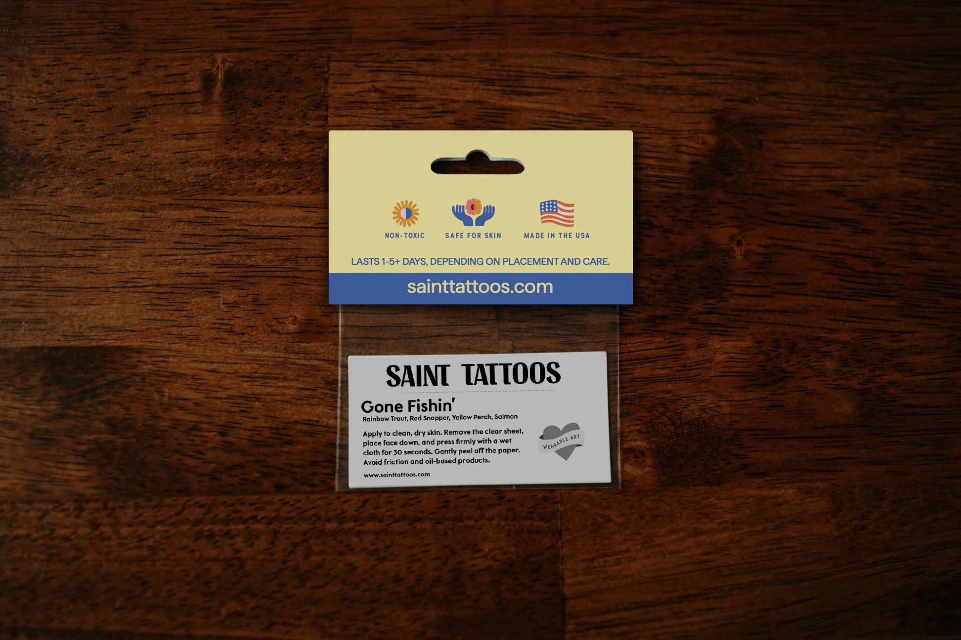 Gone Fishin' Temporary Tattoos - Set of 2 by Saint Tattoos - Image 8