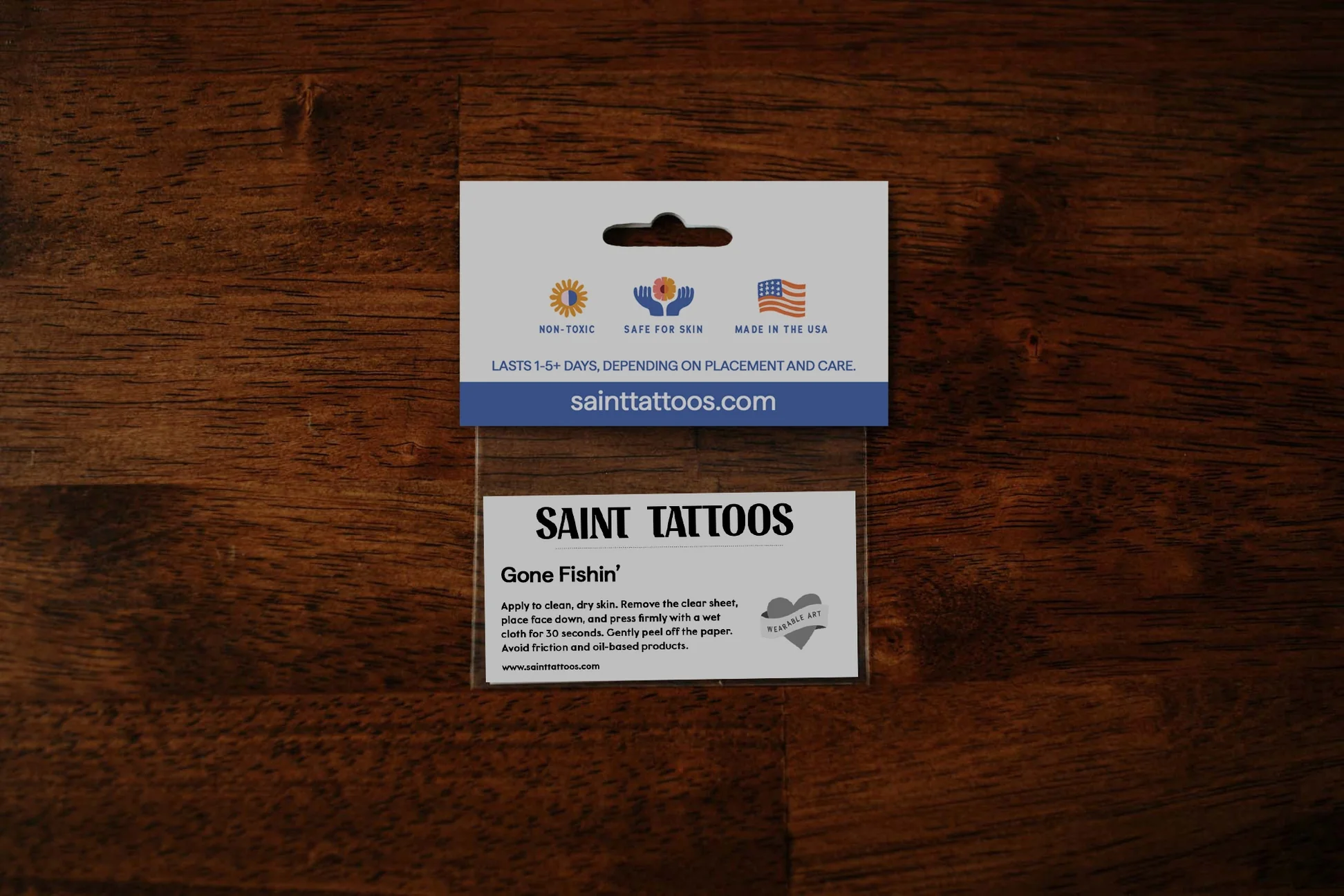Gone Fishin' Temporary Tattoos - Set of 2 by Saint Tattoos - Image 9