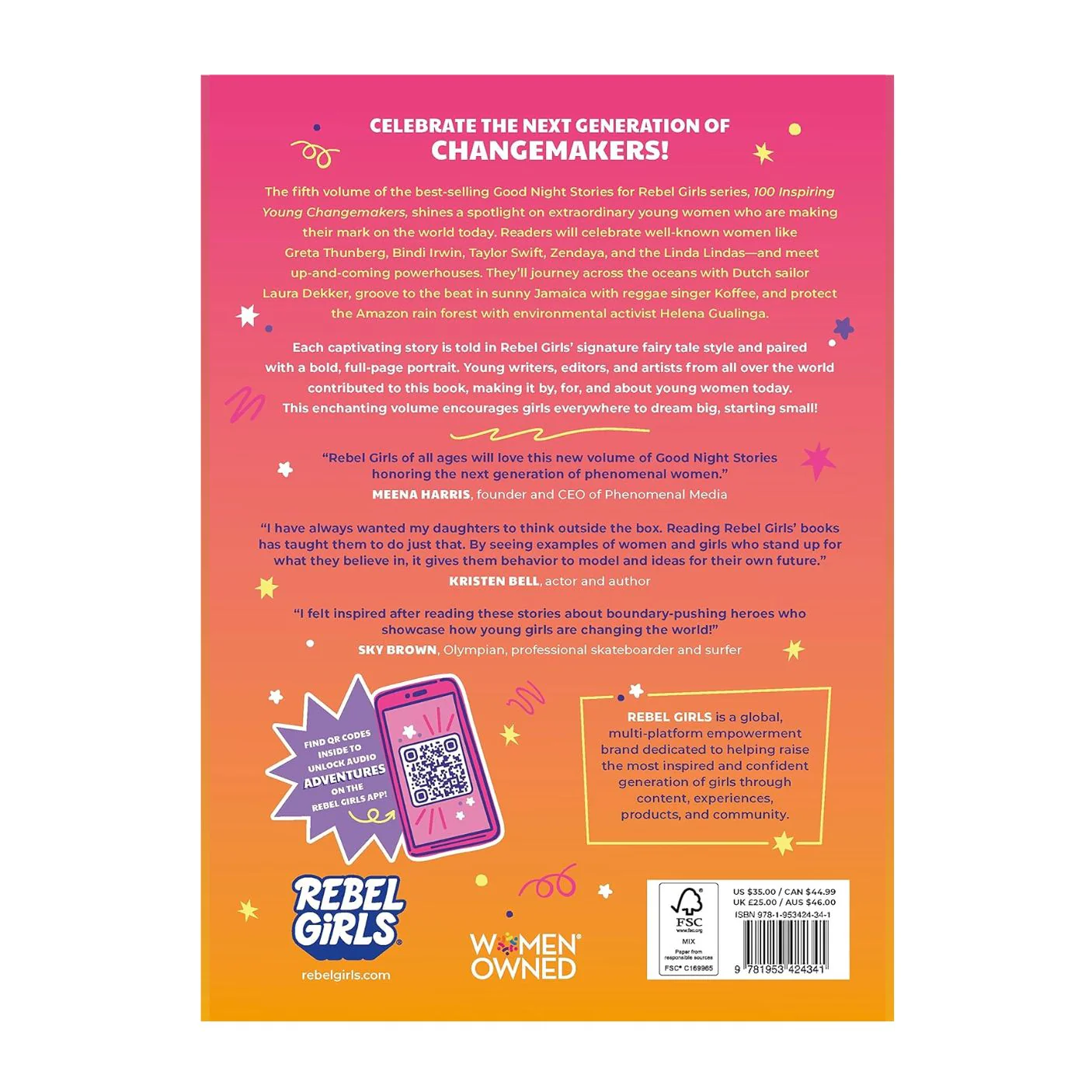 Good Night Stories for Rebel Girls: 100 Inspiring Young Changemakers - Hardcover - Image 4