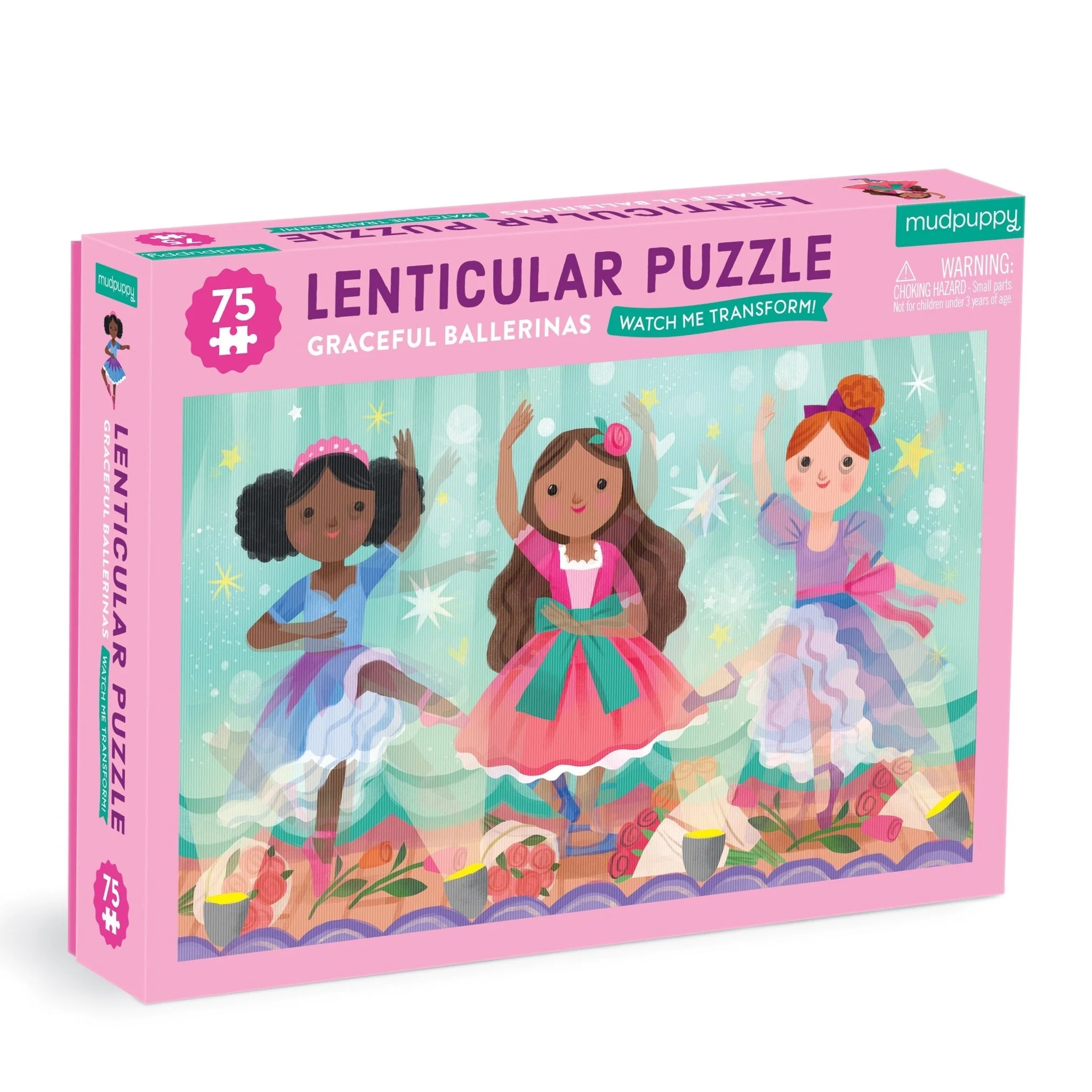 Graceful Ballerinas 75 Piece Lenticular Puzzle by Mudpuppy
