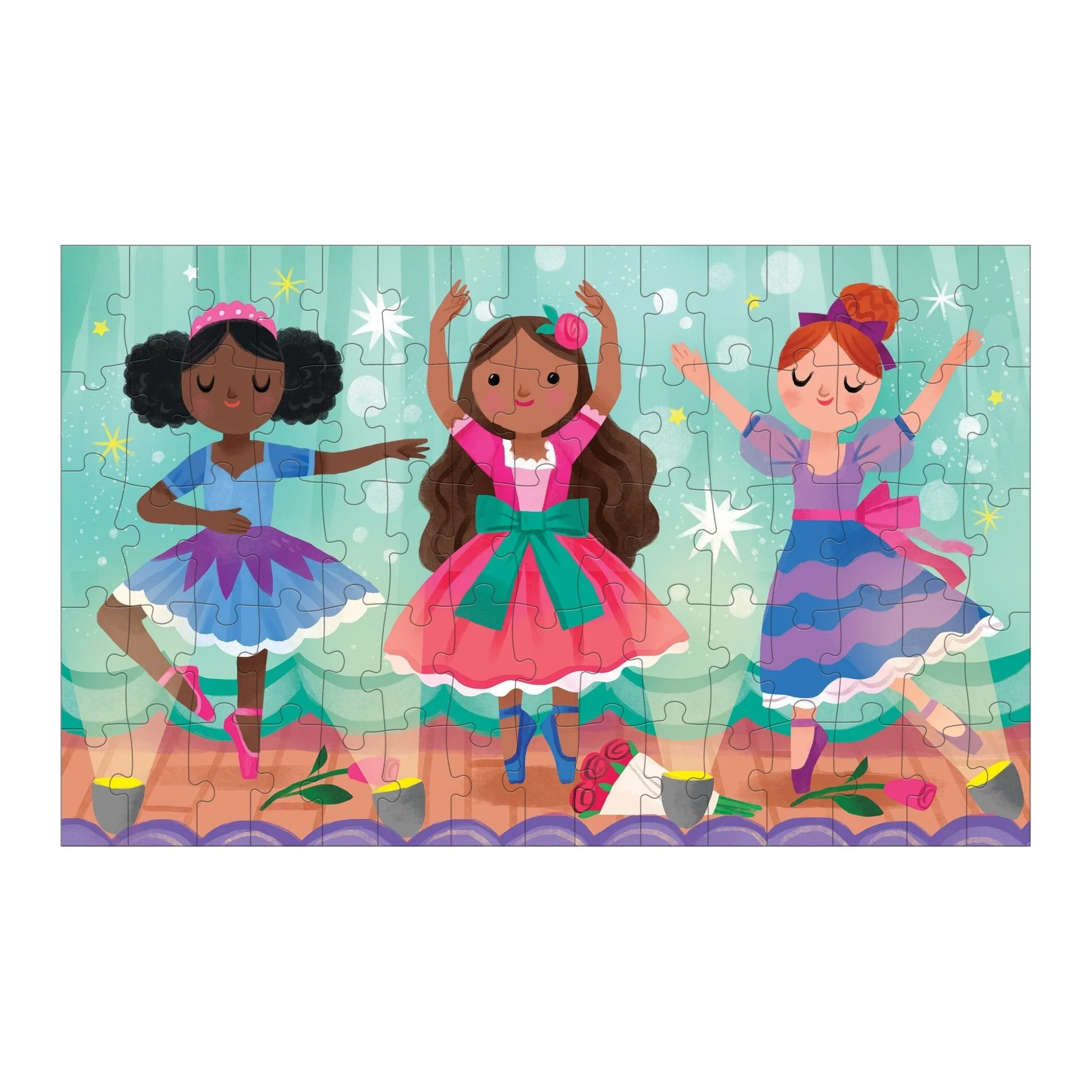 Graceful Ballerinas 75 Piece Lenticular Puzzle by Mudpuppy - Image 4