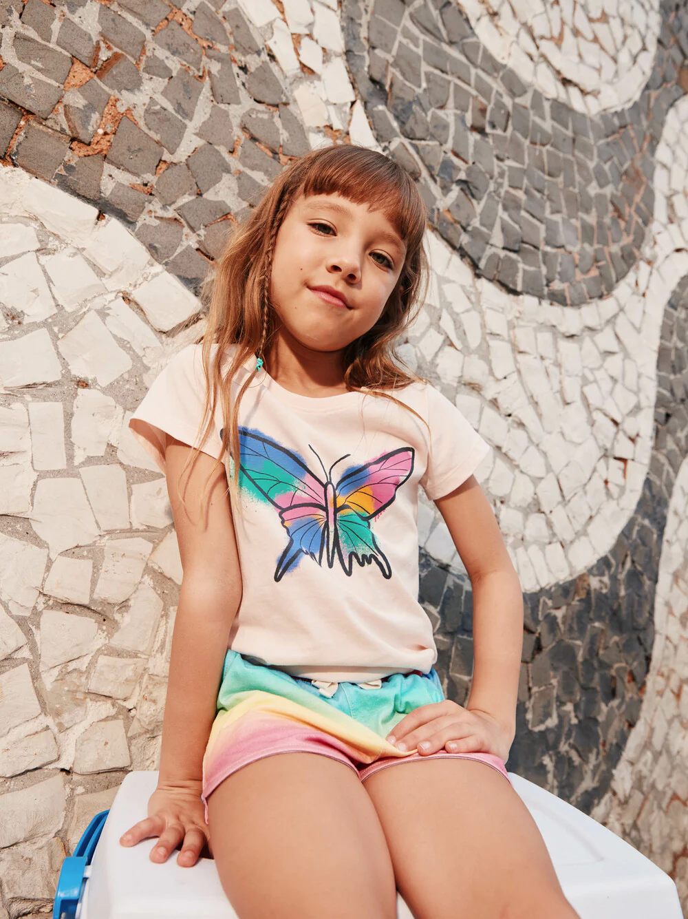 Grafitti Butterfly Graphic Tee - Creole Pink by Tea Collection - FINAL SALE - Image 4