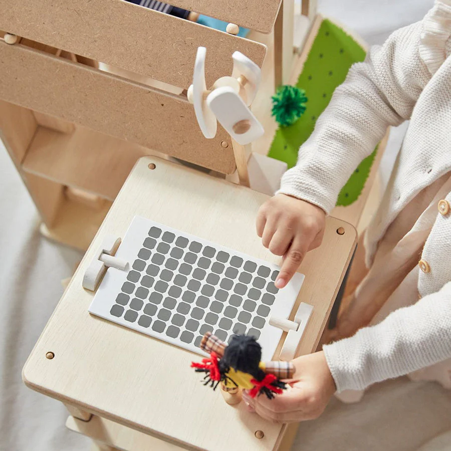 Green Dollhouse with Furniture by Plan Toys - Image 7