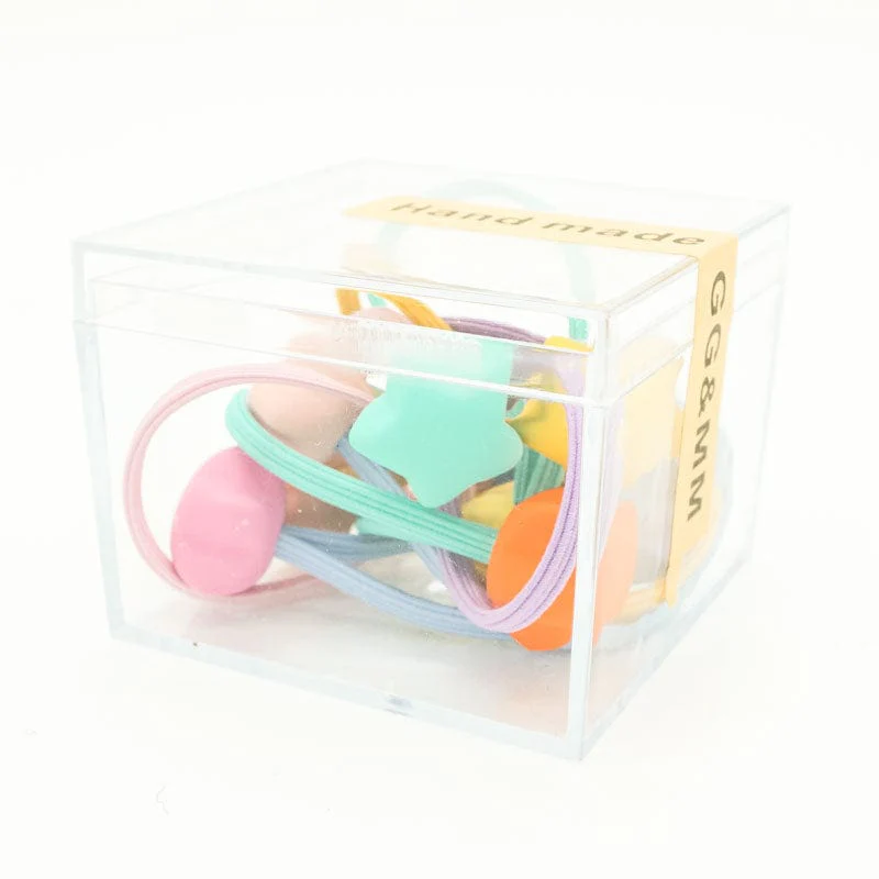 Hair Elastics 10 Piece Box Set - Matte Stars by Miki Miette - Image 4