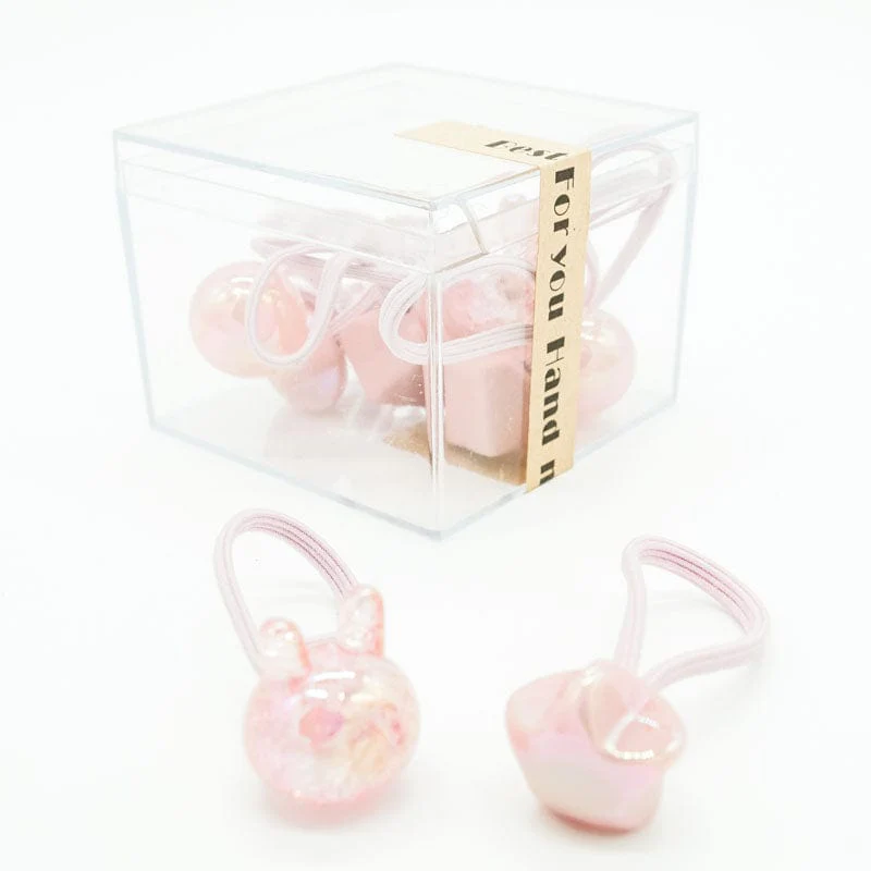 Hair Elastics 10 Piece Box Set - Pink by Miki Miette - Image 3
