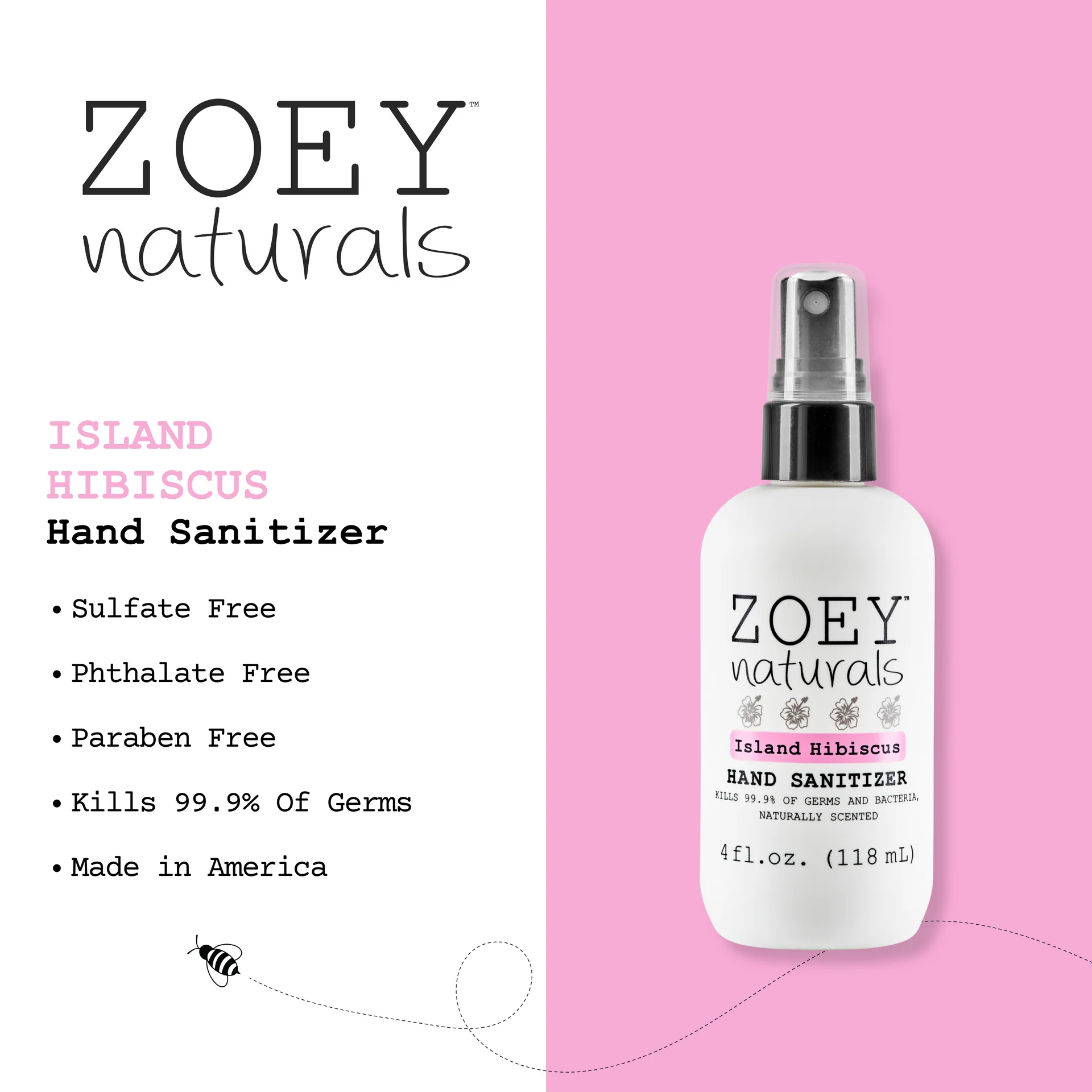 Hand Sanitizer - Island Hibiscus by Zoey Naturals - Image 5