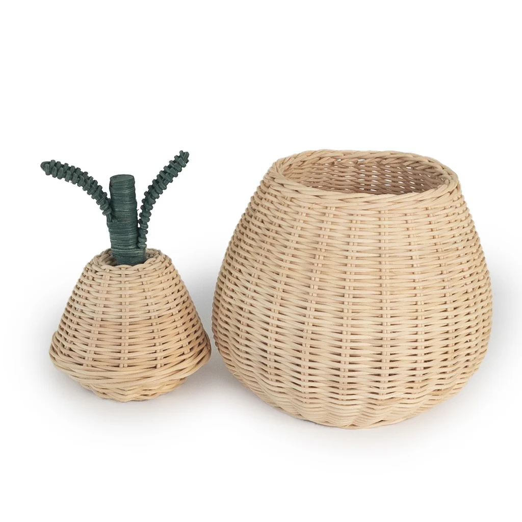 Handmade Rattan Pear Storage Basket by EcoFreax - Image 2