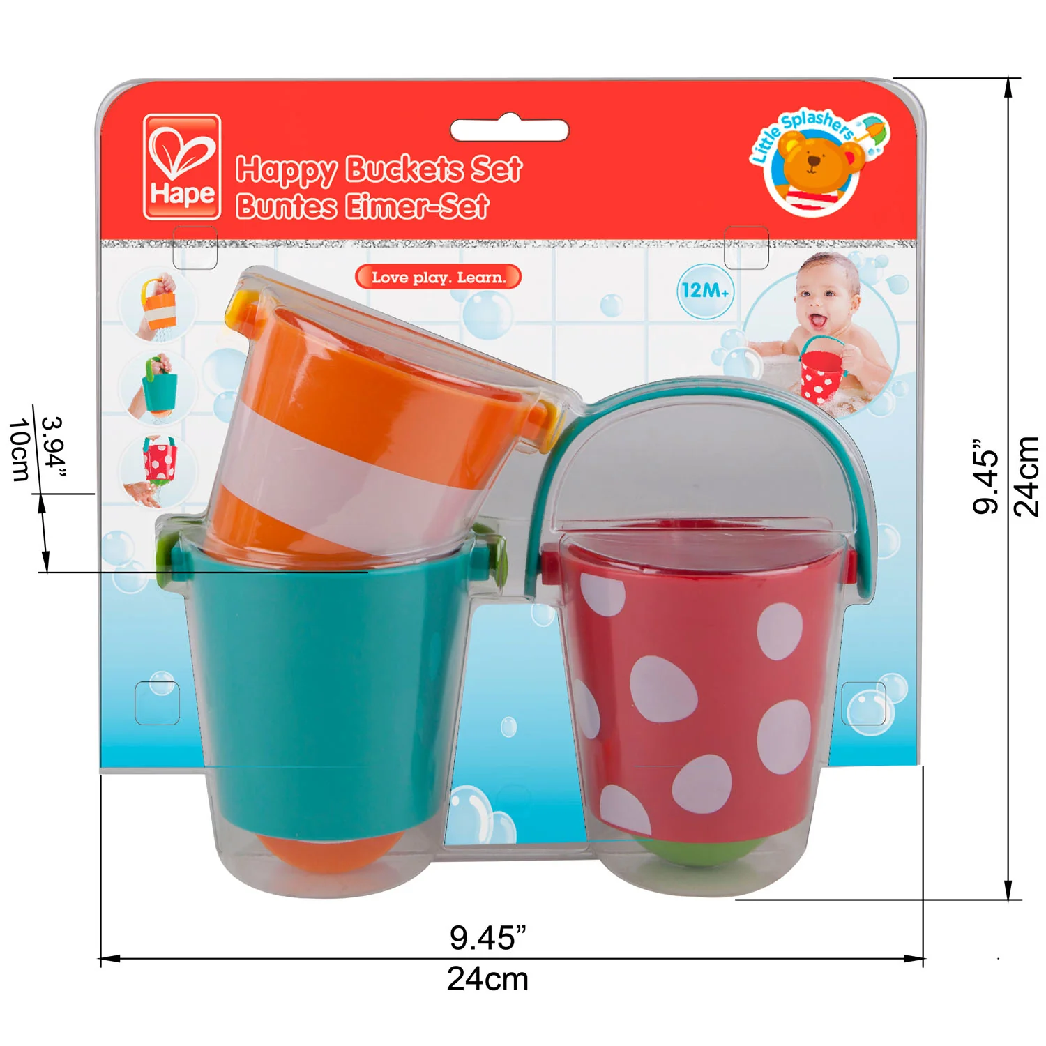 Happy Buckets Bath Toy Set by Hape - Image 15