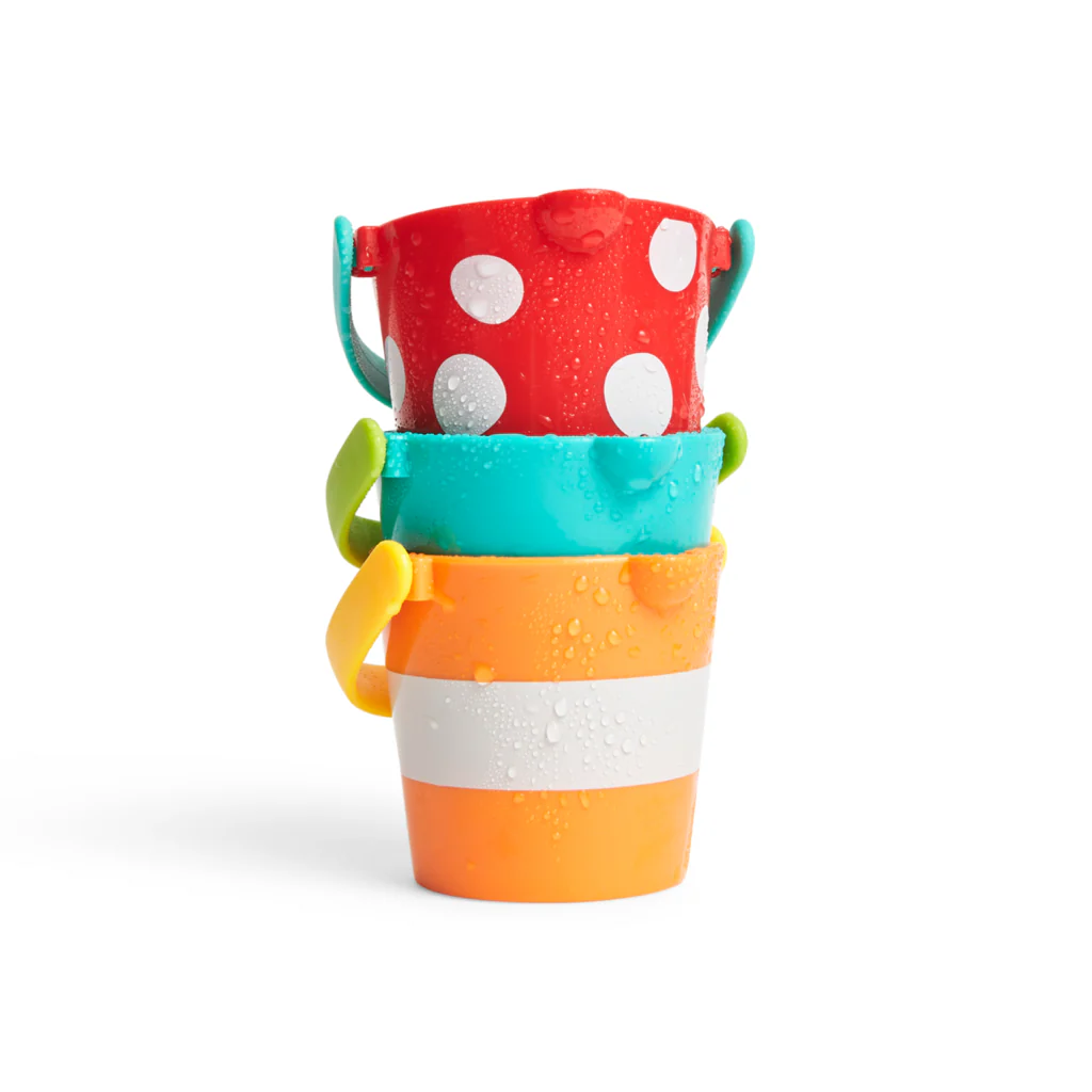 Happy Buckets Bath Toy Set by Hape - Image 4