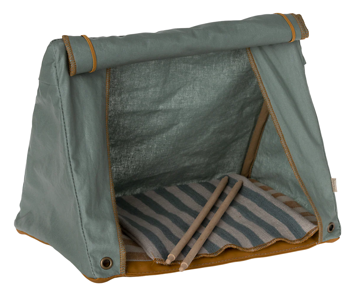 Happy Camper Tent, Mouse - Striped Blanket by Maileg - Image 2