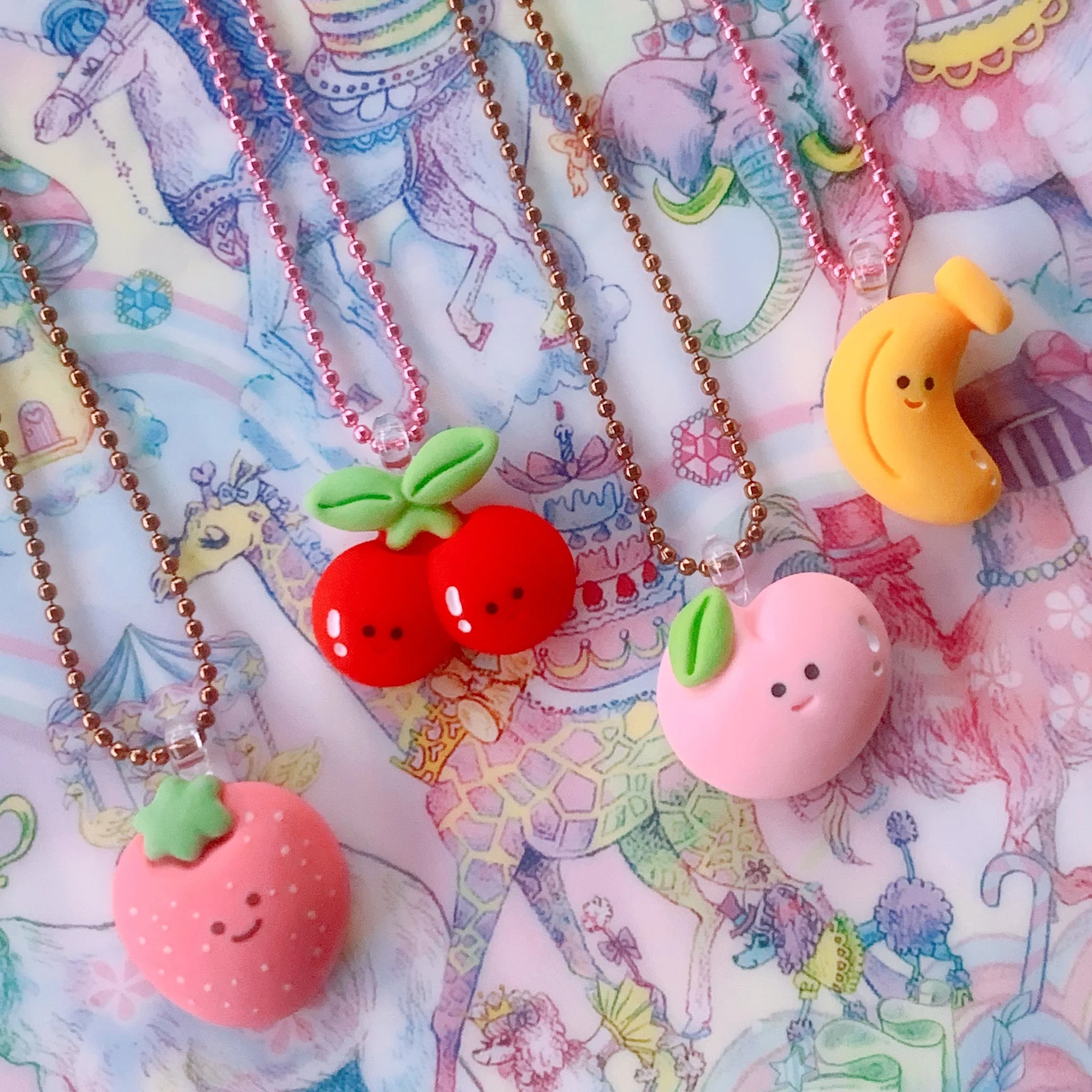 Happy Fruit Necklace by Pop Cutie Europe (1 Unit Assorted) - Image 2