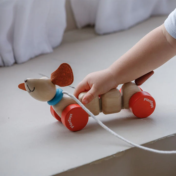 Happy Puppy Pull Toy by Plan Toys - Image 2