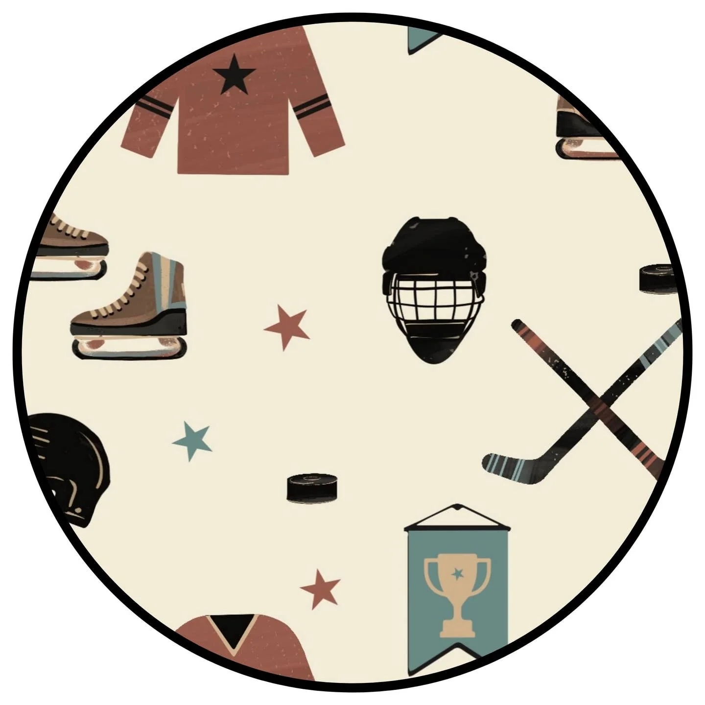 Hat Trick Hockey Bamboo Convertible Footie Romper by Emerson and Friends - Image 2