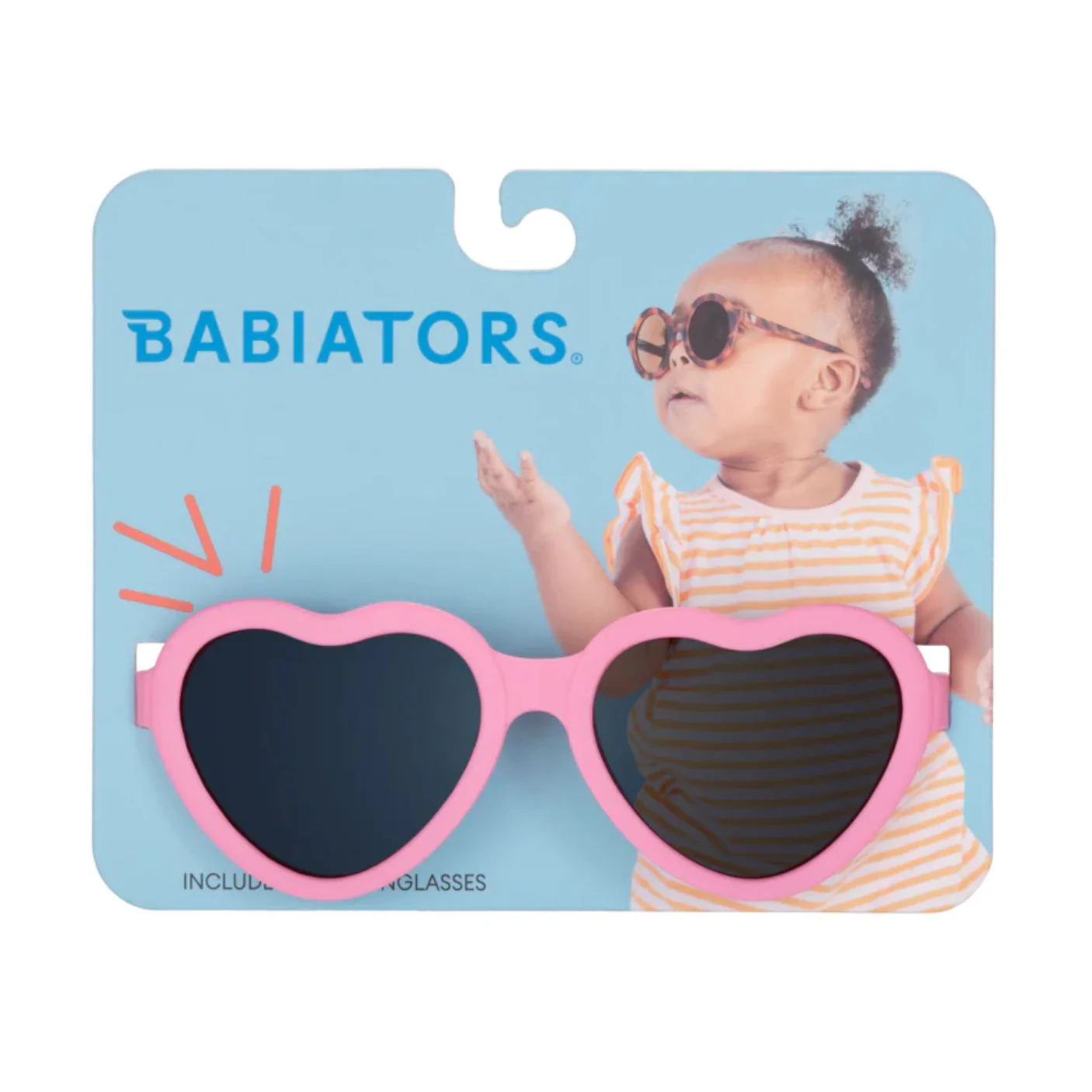 Heart Sunglasses on Hangtag - Candy Pink by Babiators