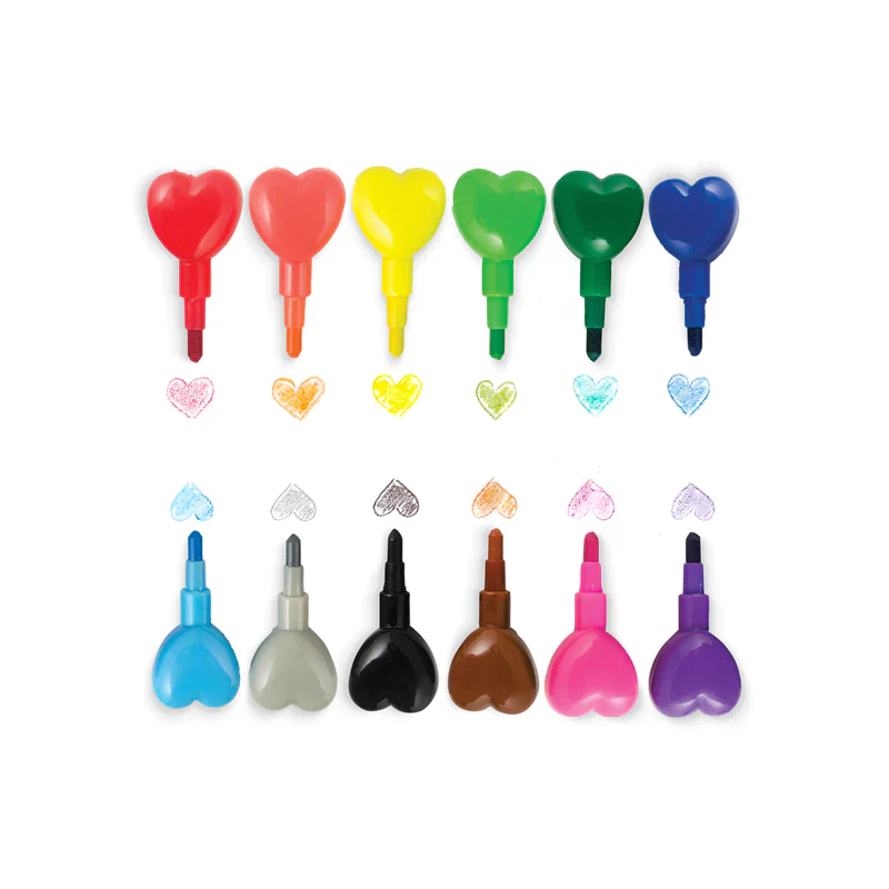 Heart to Heart Stacking Crayons by OOLY - Image 3