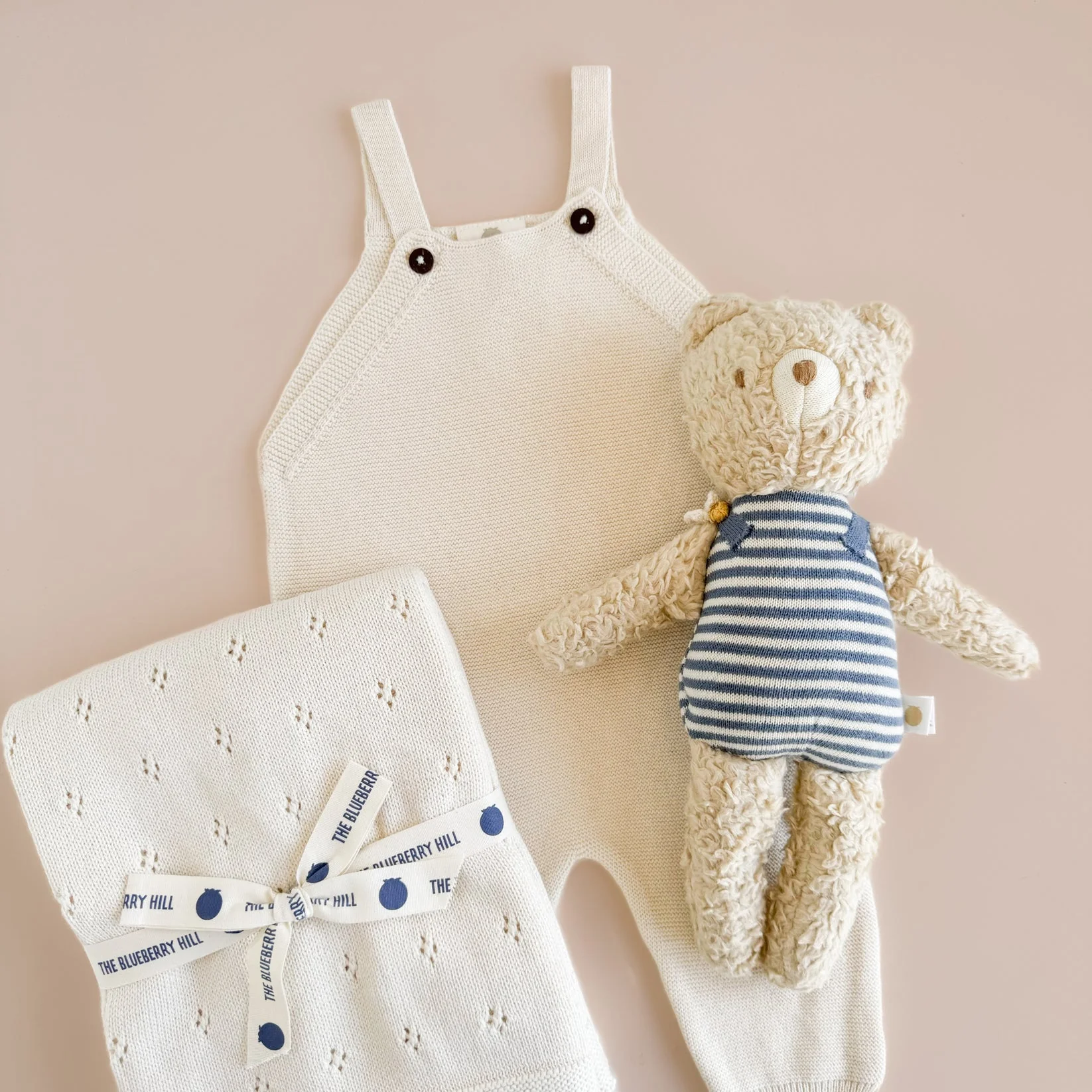 Organic Pique Blanket - Cream by The Blueberry Hill - Image 3