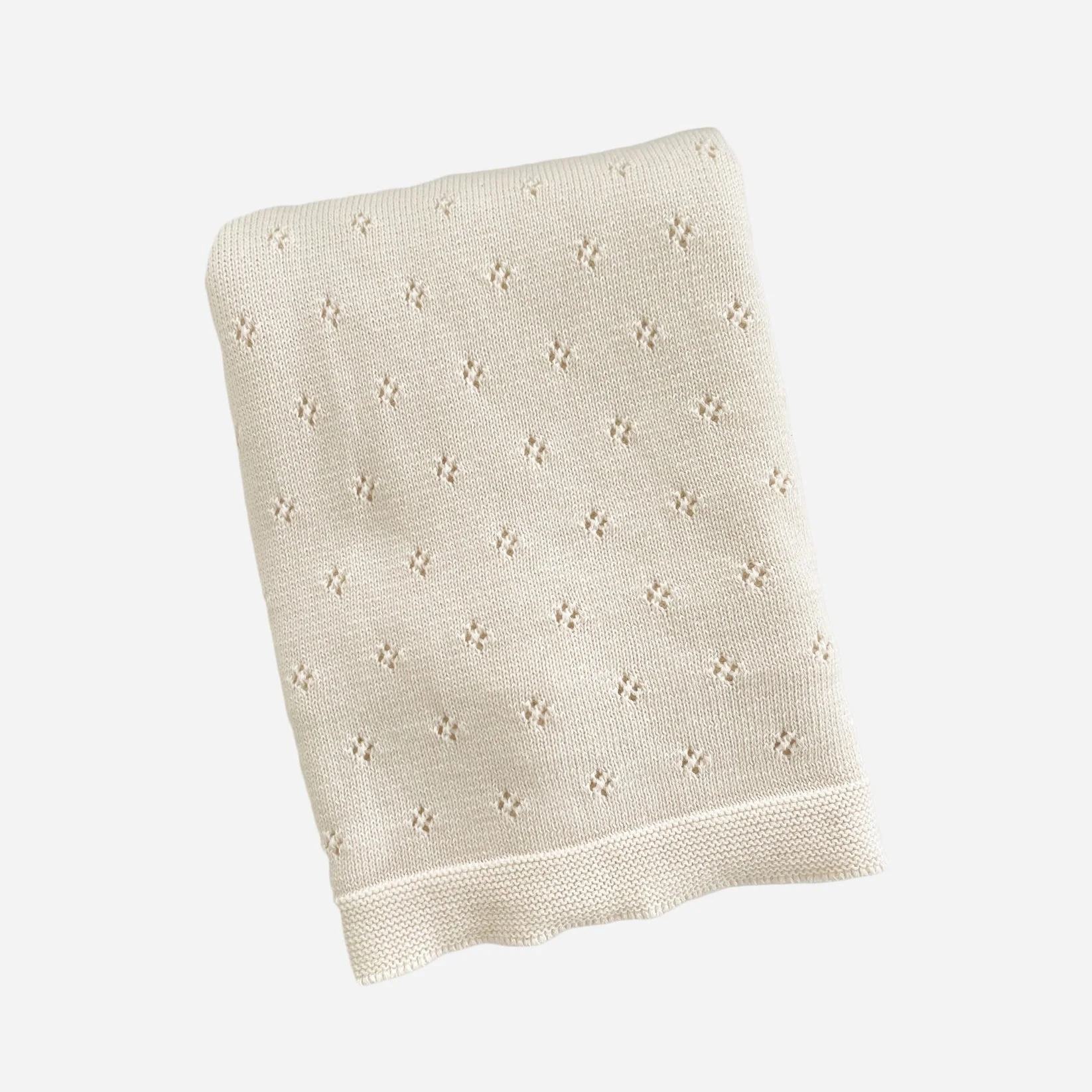 Organic Pique Blanket - Cream by The Blueberry Hill - Image 7