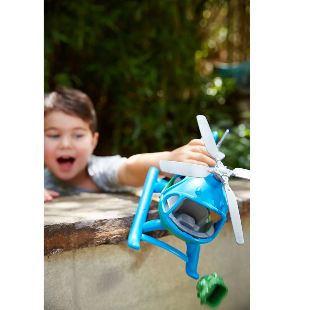 Helicopter - Blue by Green Toys - Image 4