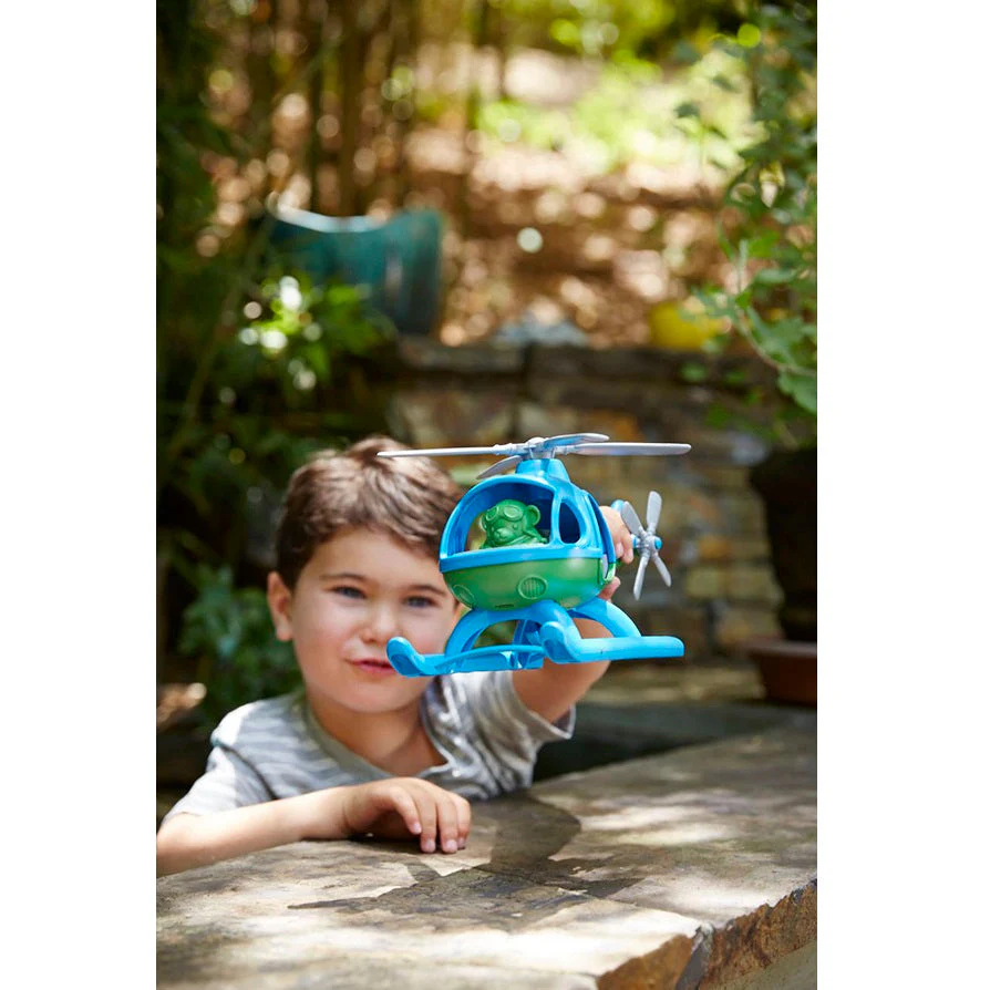 Helicopter - Green by Green Toys - Image 4