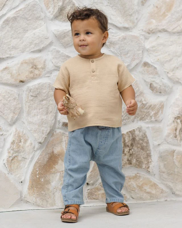 Henry Top - Butterscotch by Quincy Mae - Image 3