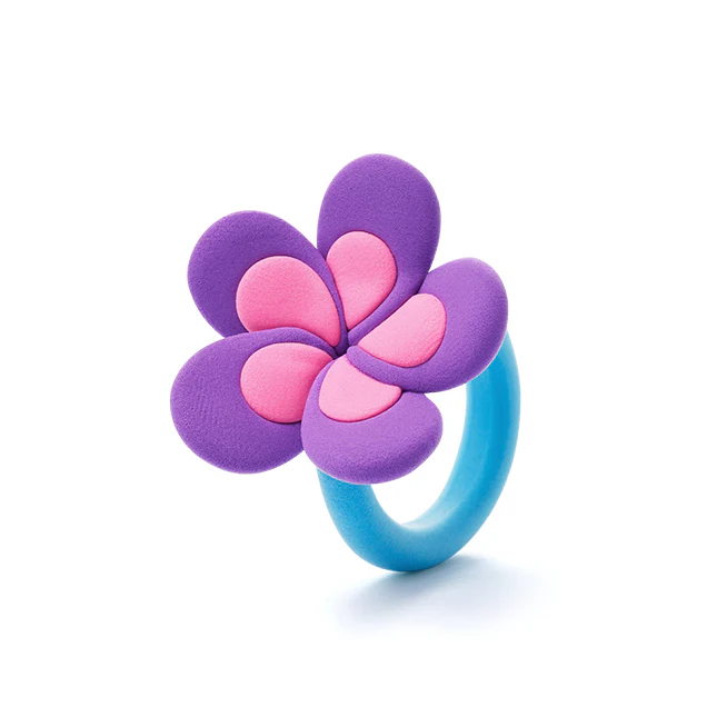 Hey Clay - Bijou Flower Rings by Fat Brain Toys - Image 4