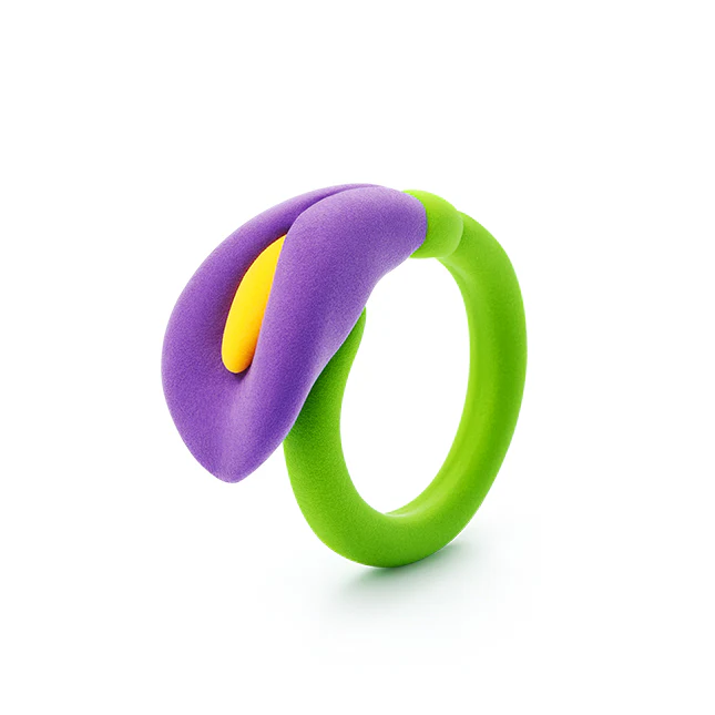 Hey Clay - Bijou Flower Rings by Fat Brain Toys - Image 5
