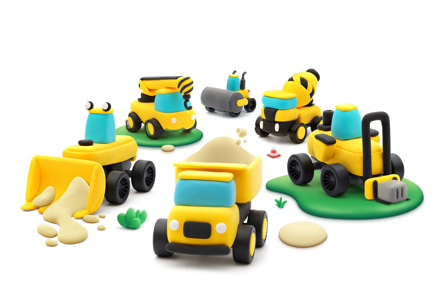 Hey Clay - Construction Vehicles by Fat Brain Toys - Image 9