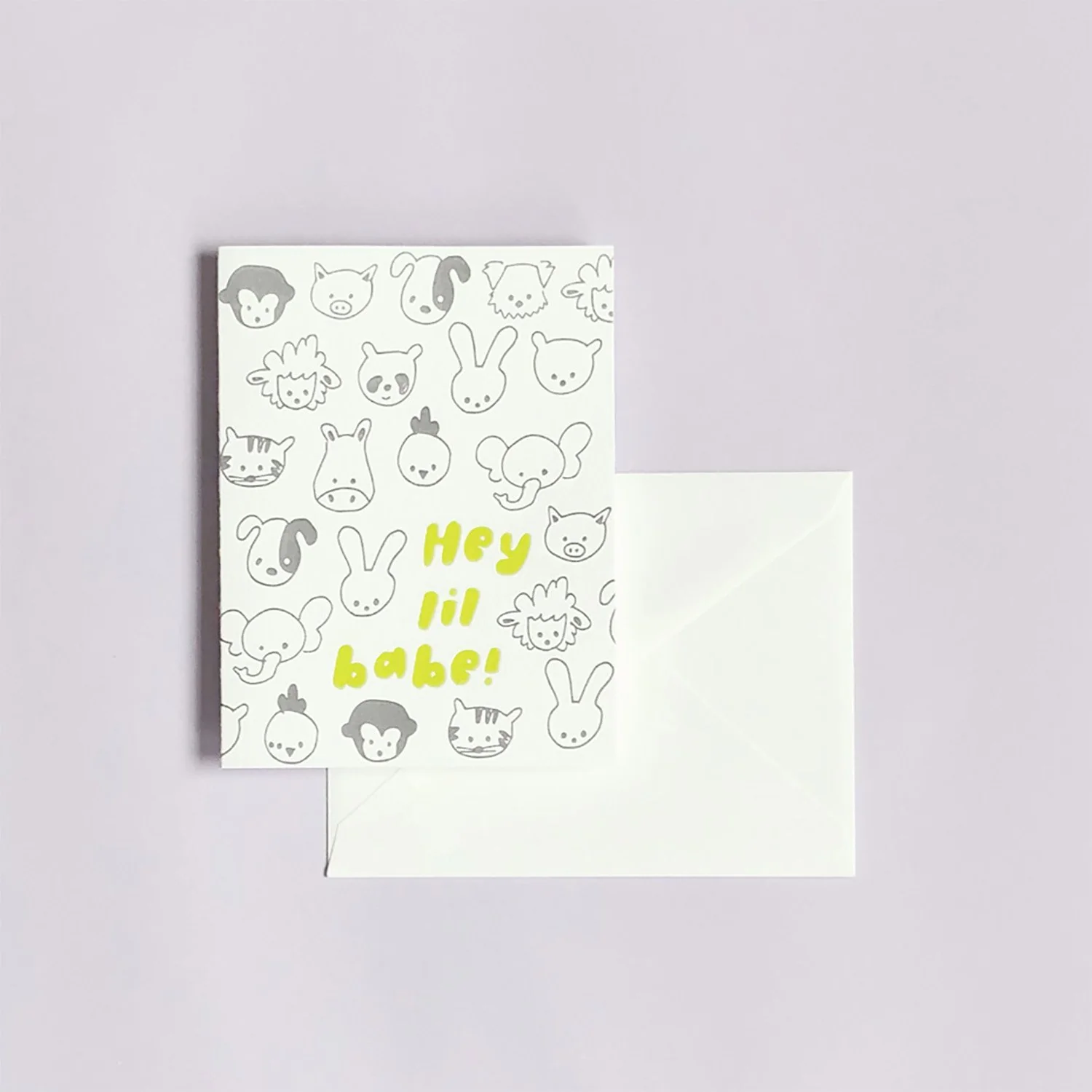 Hey Lil' Babe Card by Printerette Press