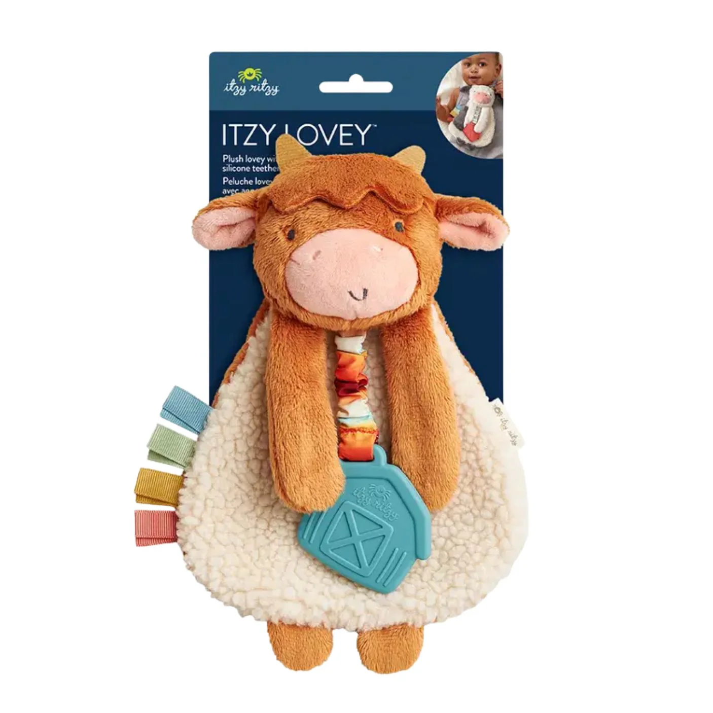 Highland Cow Itzy Friends Lovey Plush by Itzy Ritzy