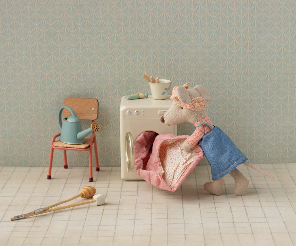 Hiker Mouse, Big Sister - Denim Dress by Maileg - Image 3