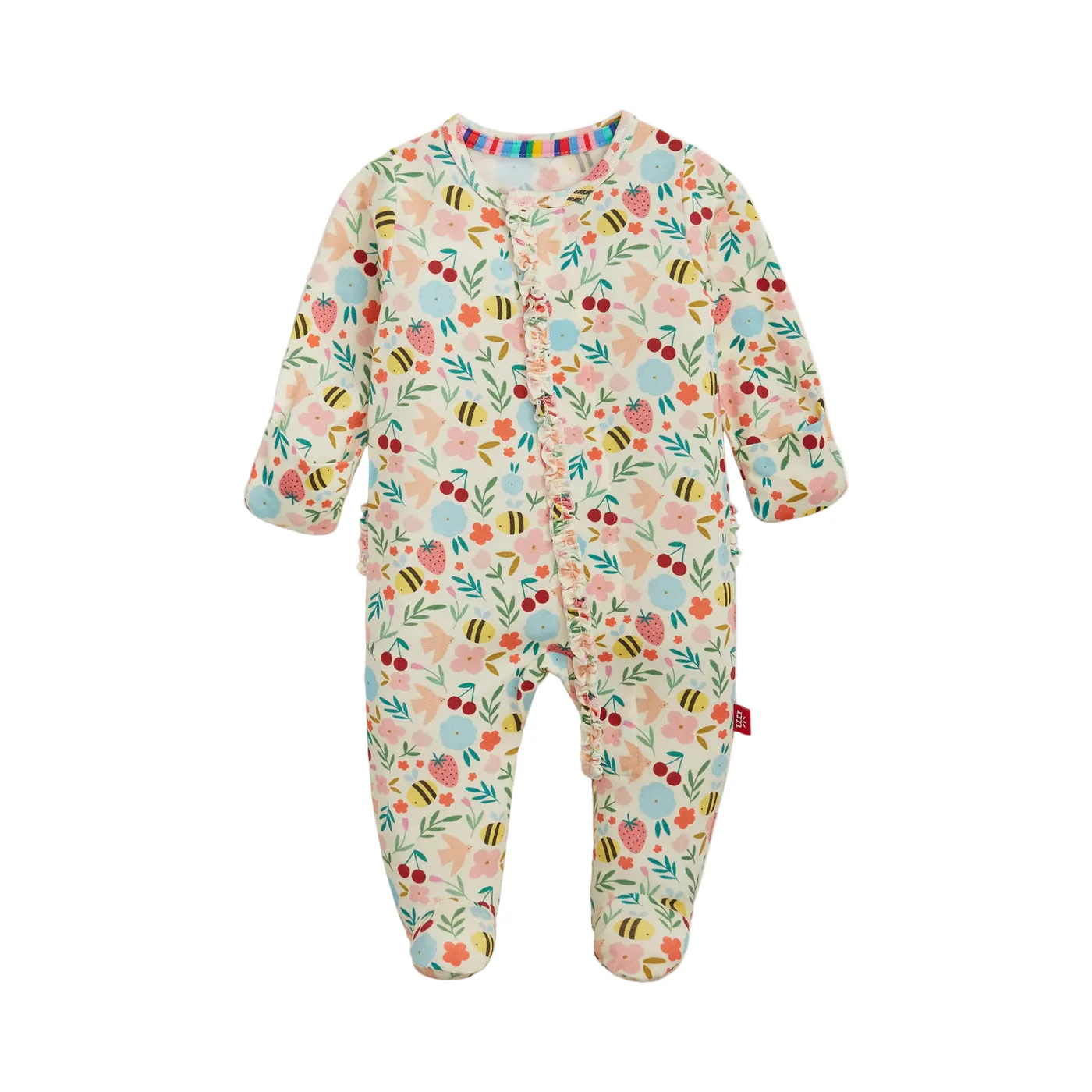 Honey Blossom Modal Magnetic Footie With Ruffle by Magnetic Me