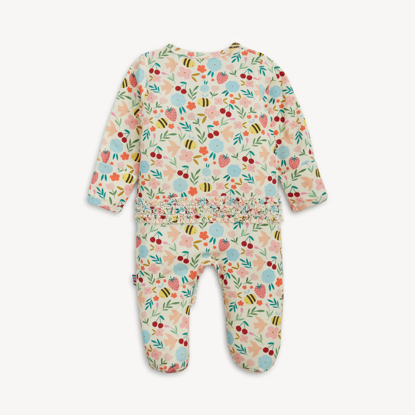 Honey Blossom Modal Magnetic Footie With Ruffle by Magnetic Me - Image 3