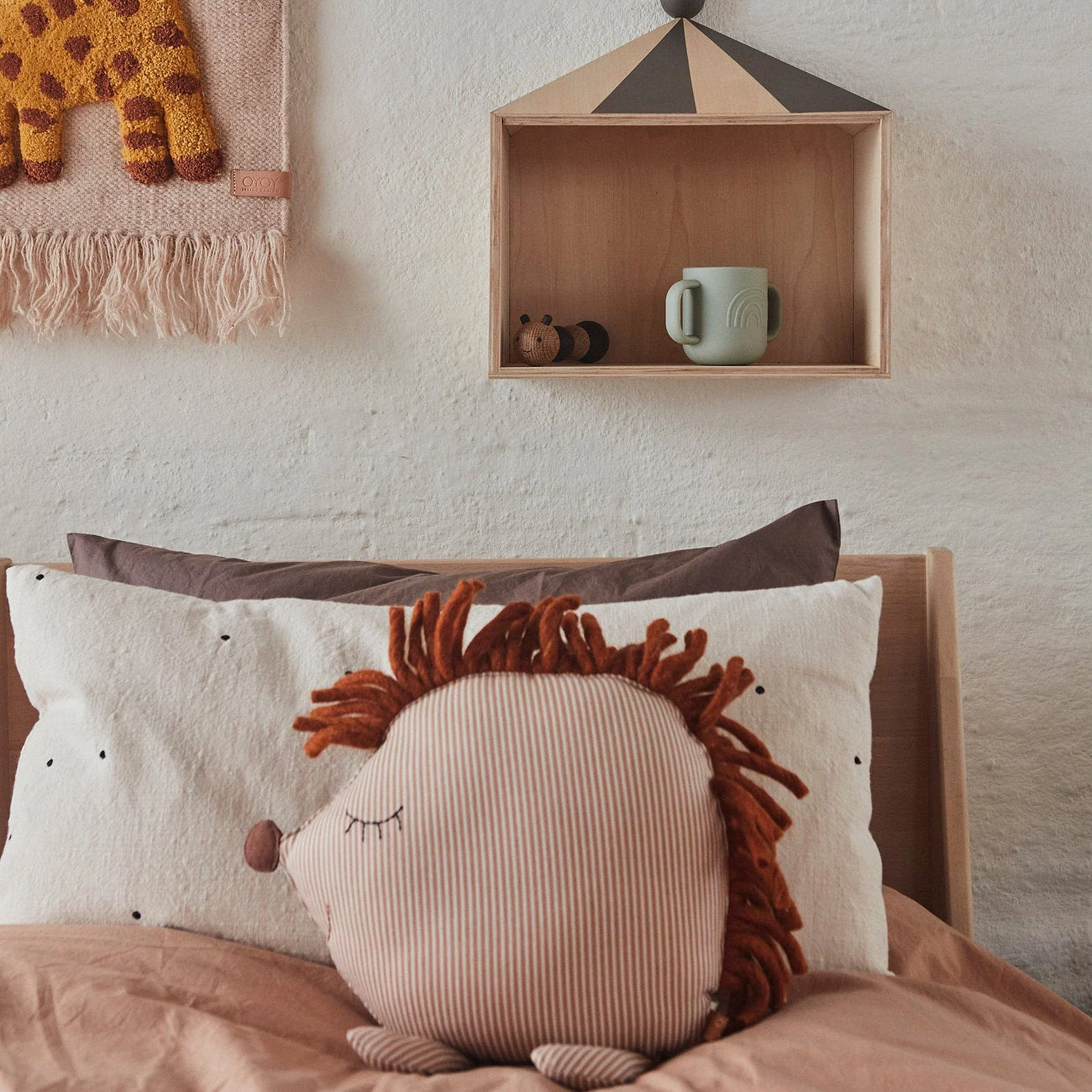 Hope Hedgehog Denim Cushion by OYOY Living Design - Image 2