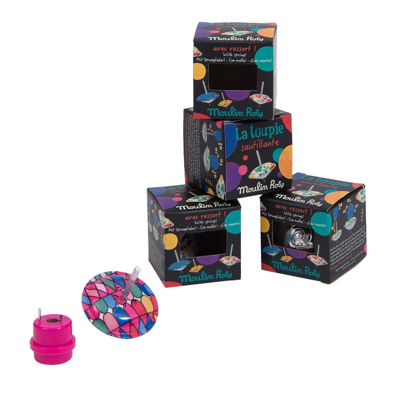 Hopping Spinning Top (1 Unit Assorted) by Moulin Roty - Image 2