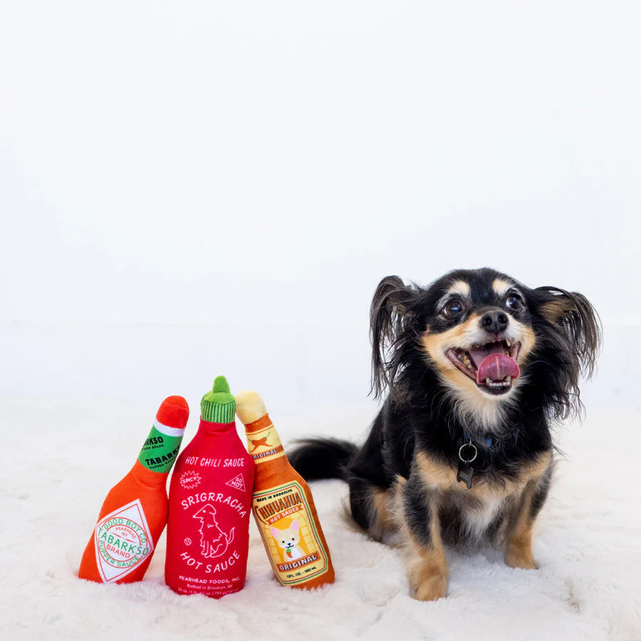 Hot Pupper Sauce Dog Toys - Set of 3 by Pearhead - Image 2