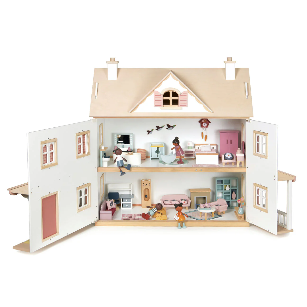 Humming Bird Wooden Doll House by Tender Leaf Toys - Image 4