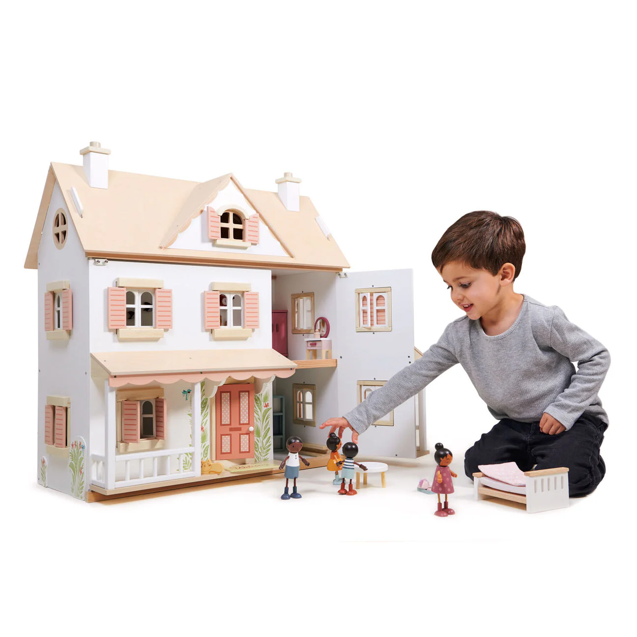 Humming Bird Wooden Doll House by Tender Leaf Toys - Image 5