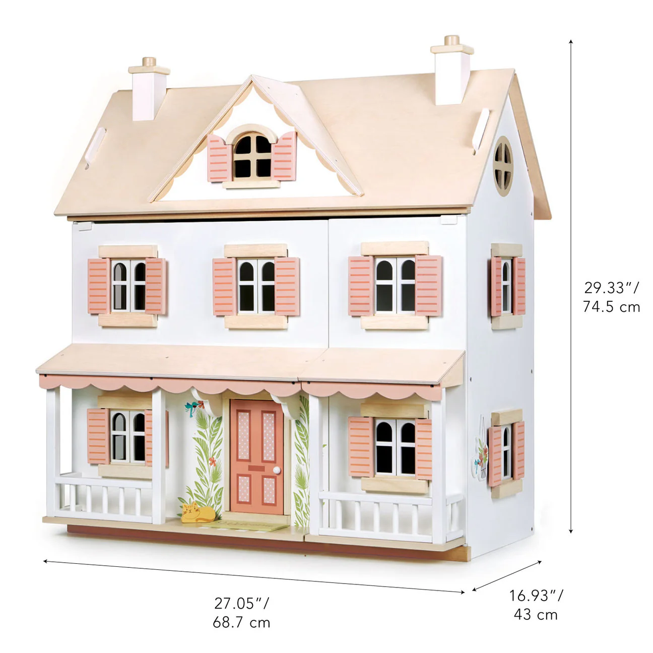 Humming Bird Wooden Doll House by Tender Leaf Toys - Image 8