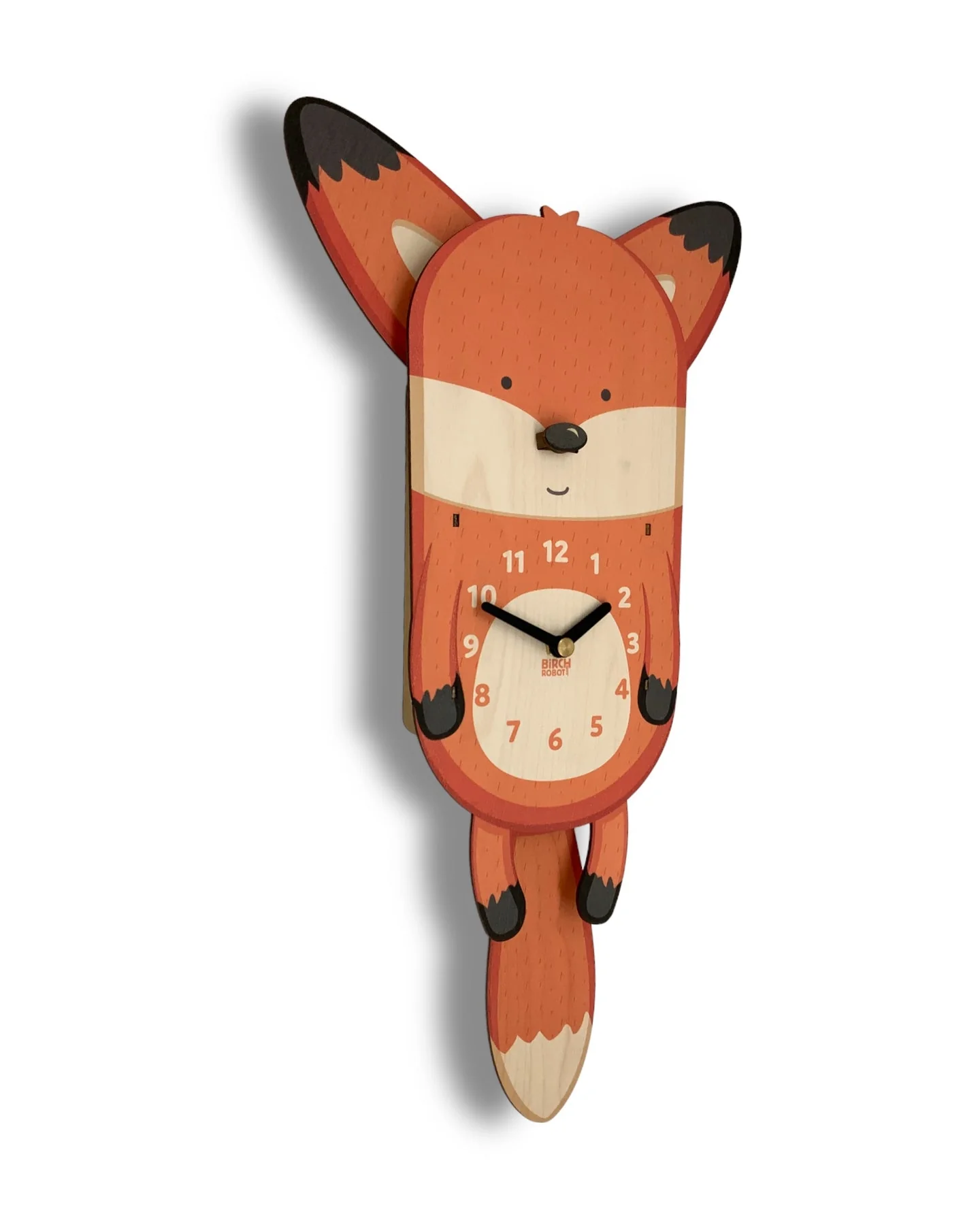Hunter the Fox Double Pendulum Clock by Birch Robot - Image 2