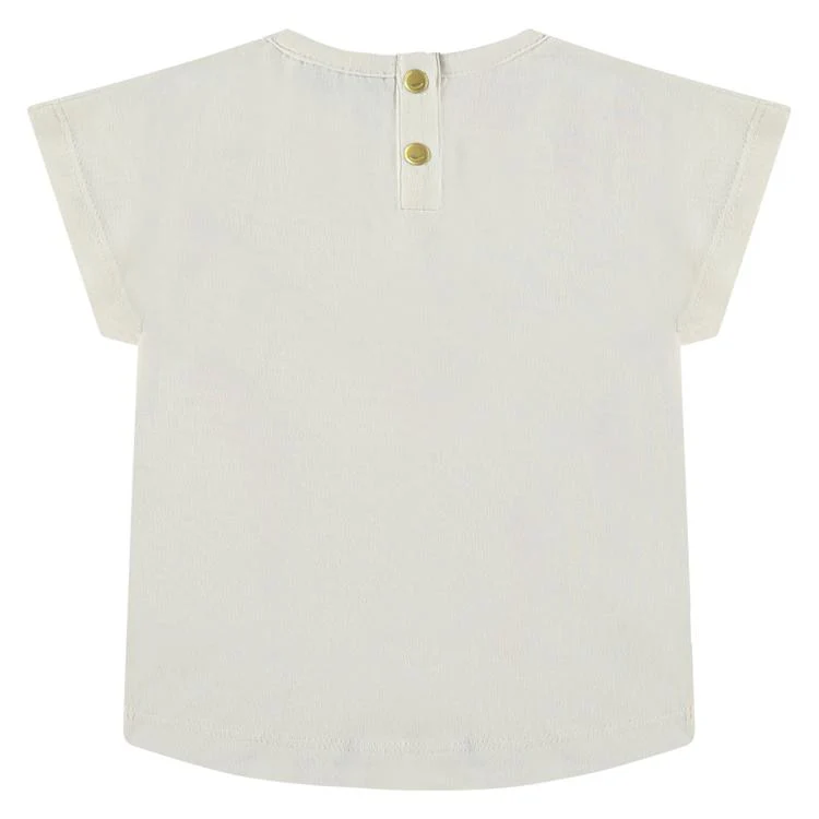 Ice Cream Cone Short Sleeve Tee - Ivory by Babyface - FINAL SALE - Image 2