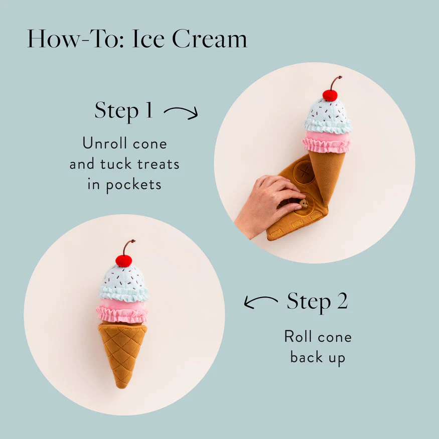 Ice Cream Interactive Snuffle Dog Toy by The Foggy Dog - Image 6