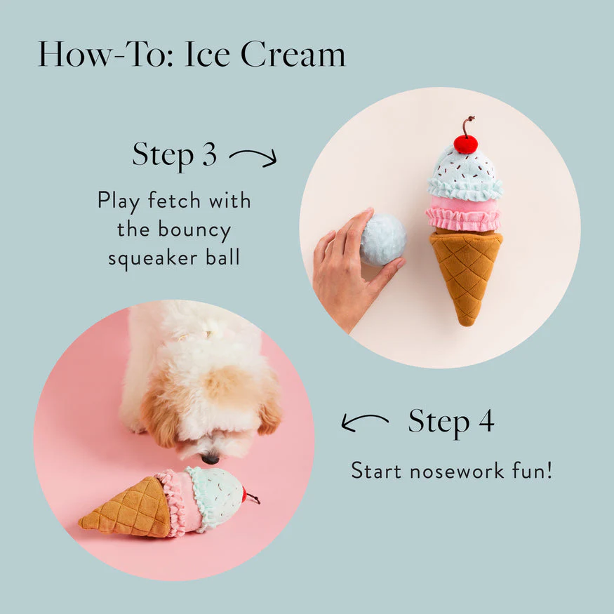 Ice Cream Interactive Snuffle Dog Toy by The Foggy Dog - Image 7