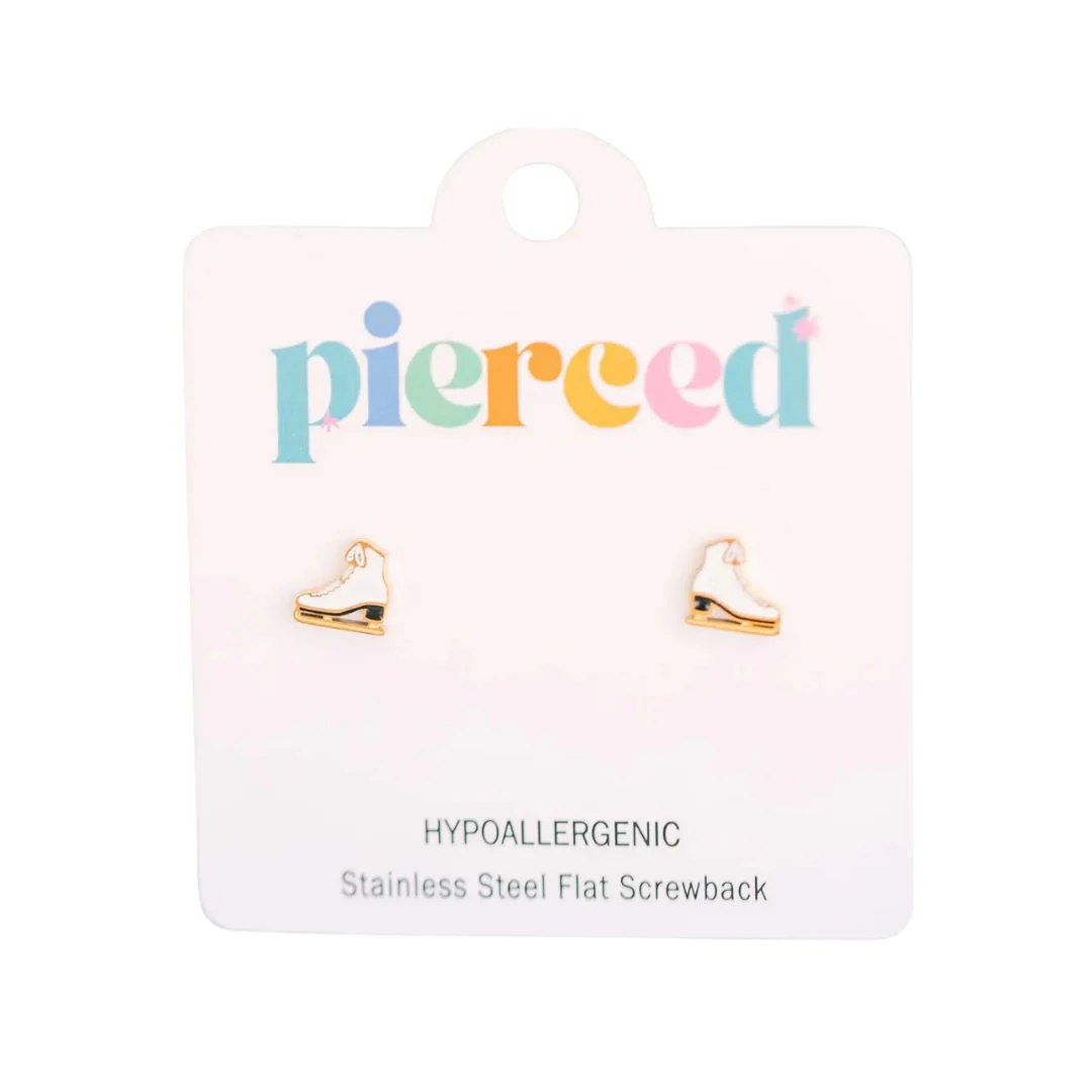 Ice Skates Earrings by Pierced