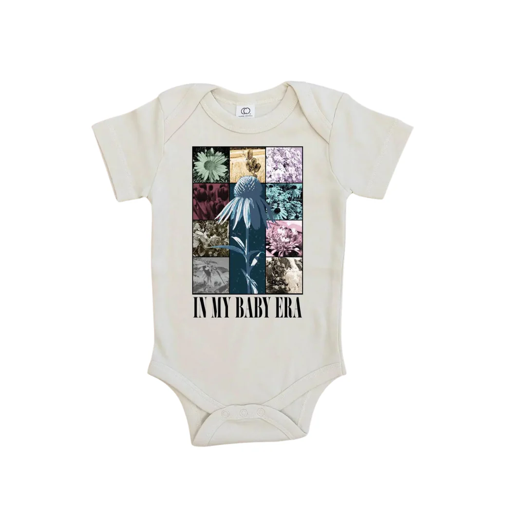 In My Baby Era Taylor Swift Inspired Organic Baby Onesie by Urban Baby Co.