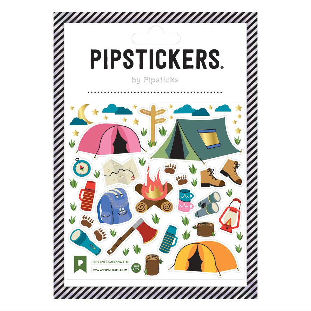 In-Tents Camping Trip Stickers by Pipstickswoode