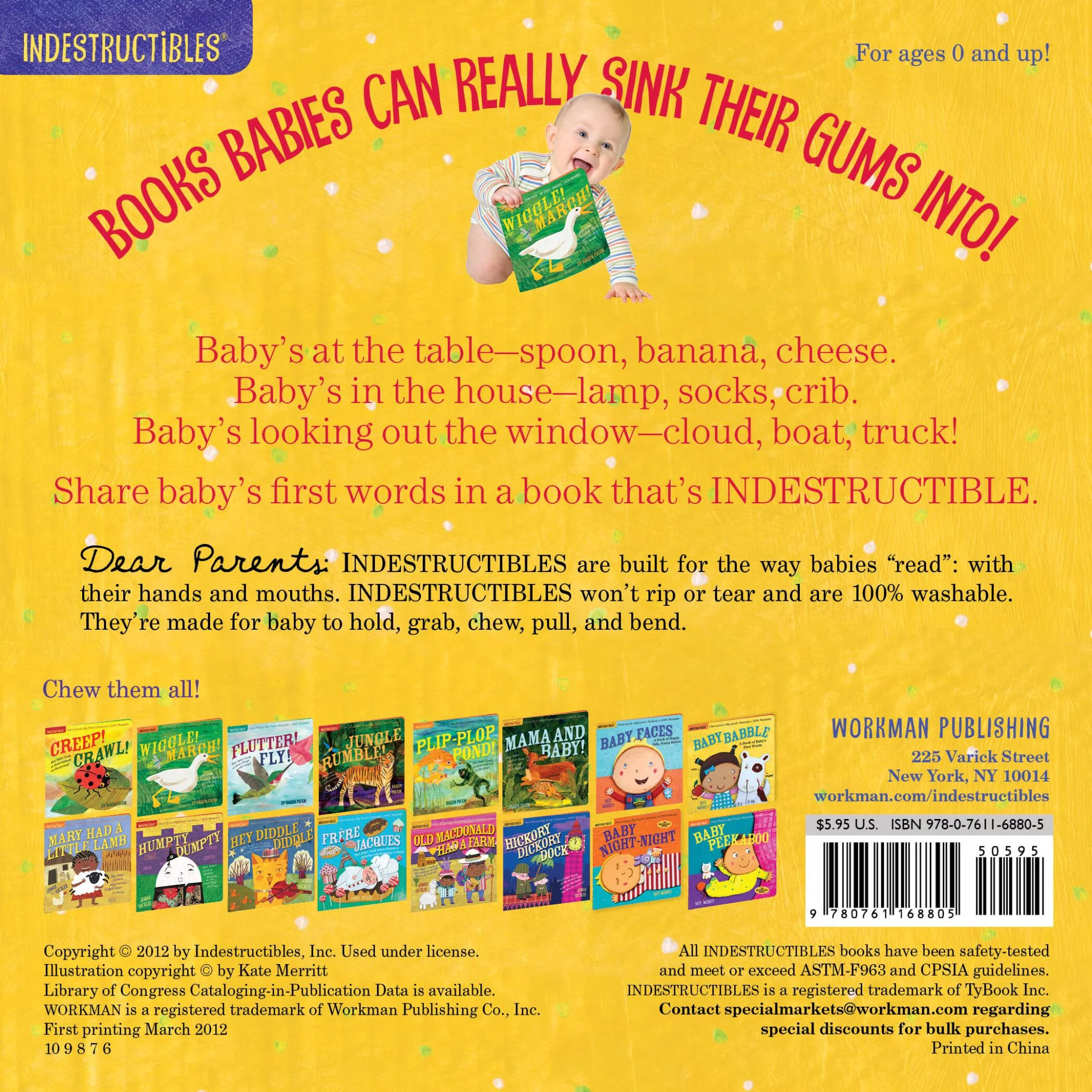 Indestructibles Book - Baby Babble - Image 2