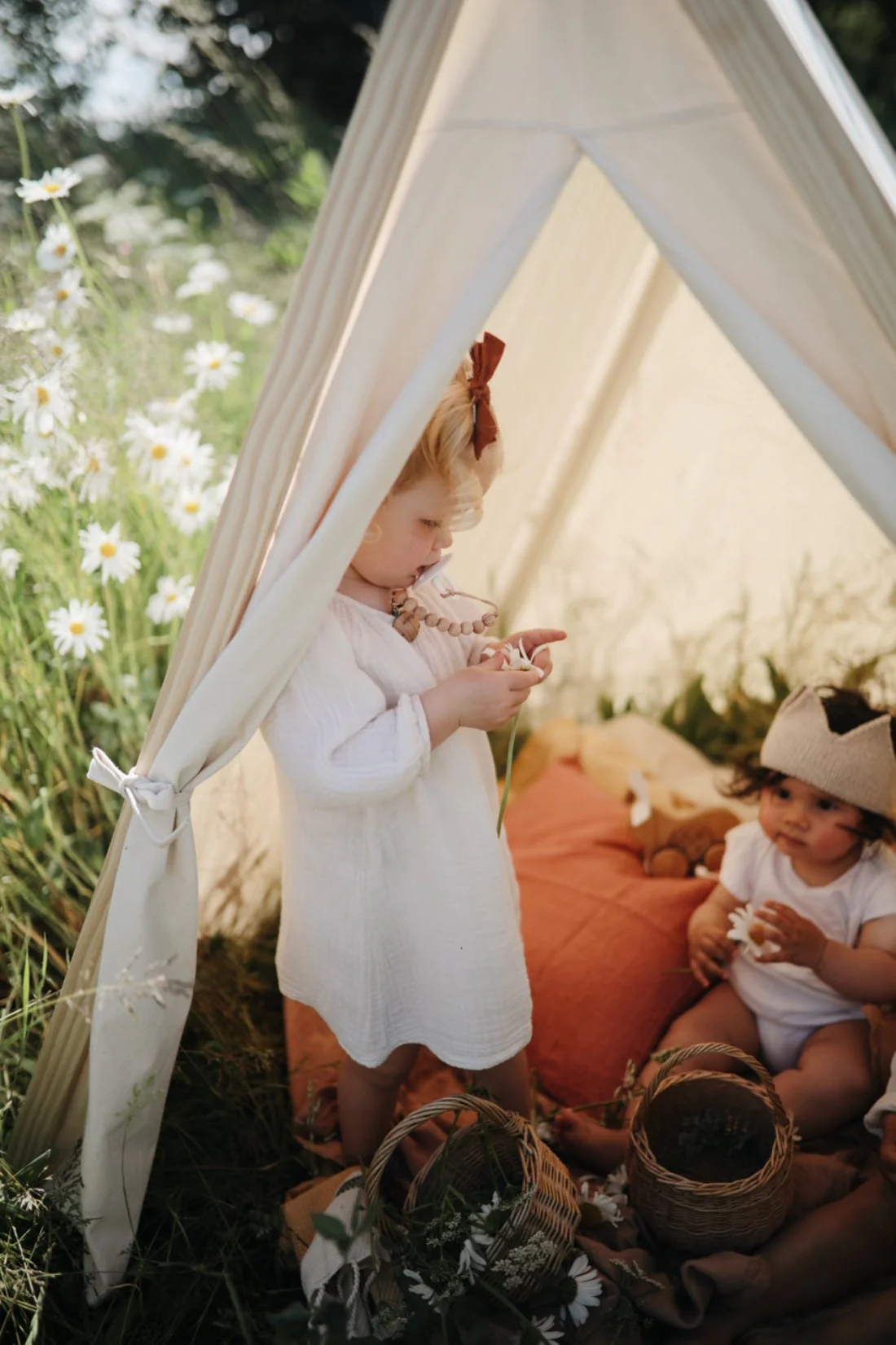 Indoor/Outdoor Play Tent - Natural by Kinderfeets - Image 5