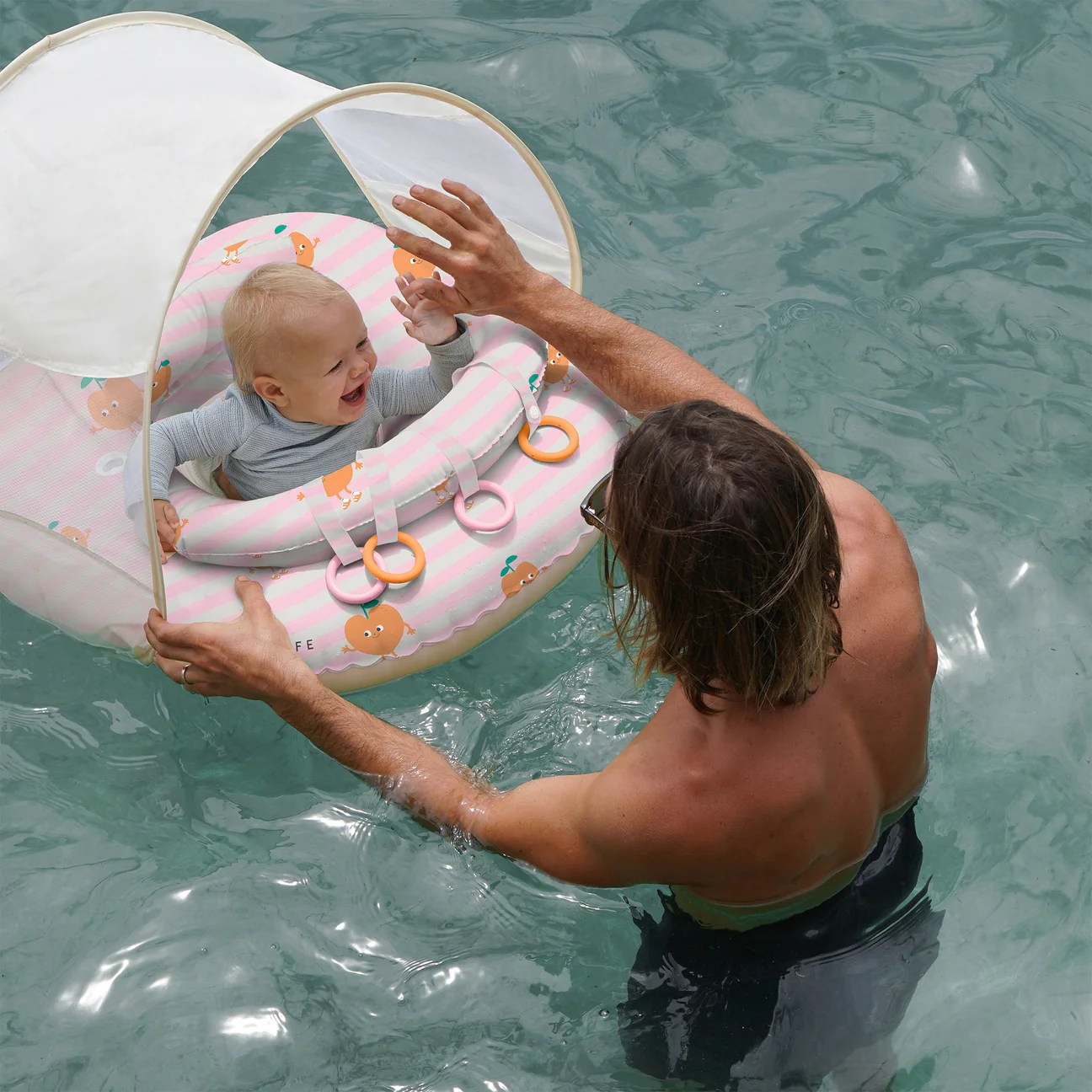 Interactive Baby Float - Poppy the Peach by Sunnylife - Image 3