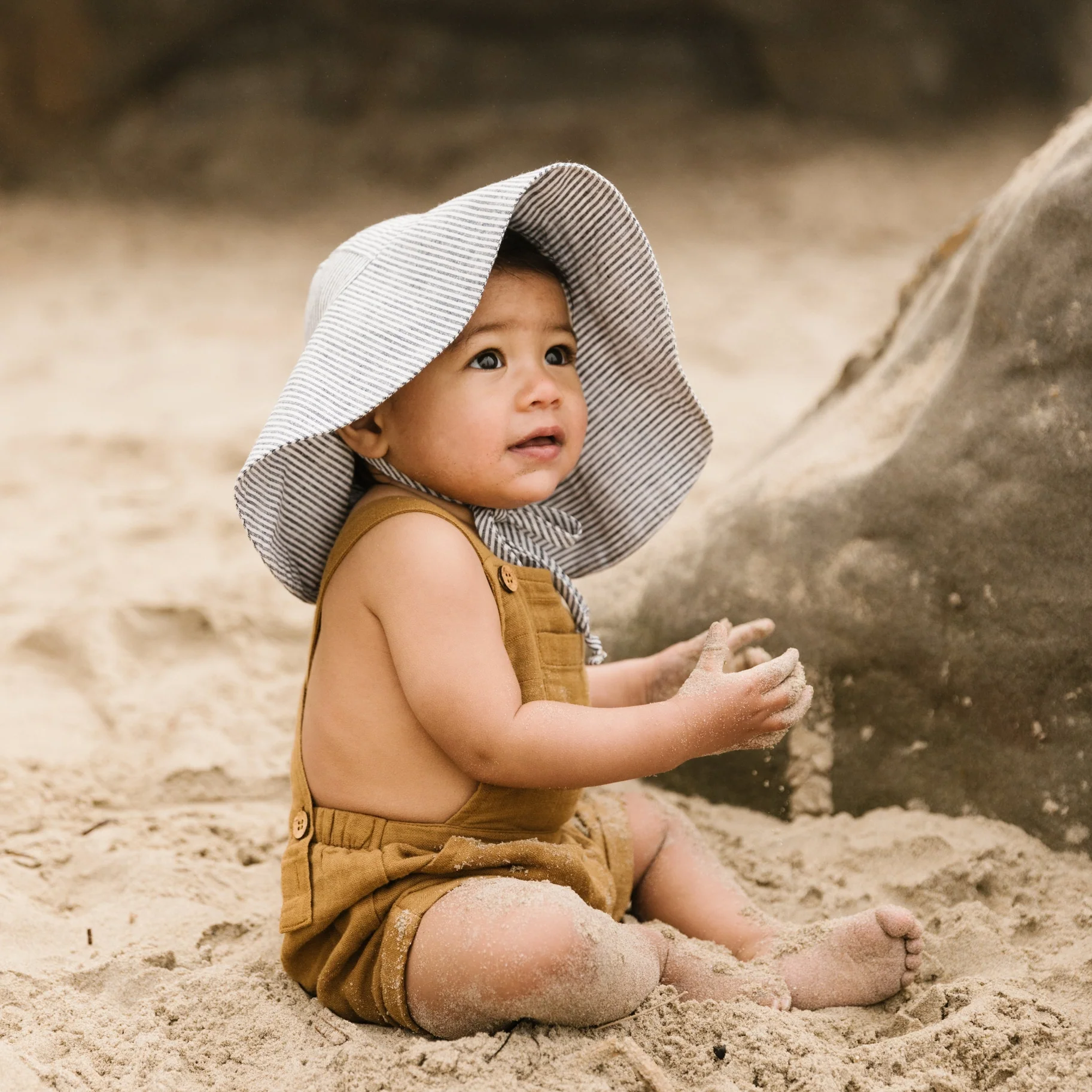 Island Stripe Sunbonnet by Briar Baby - Image 2